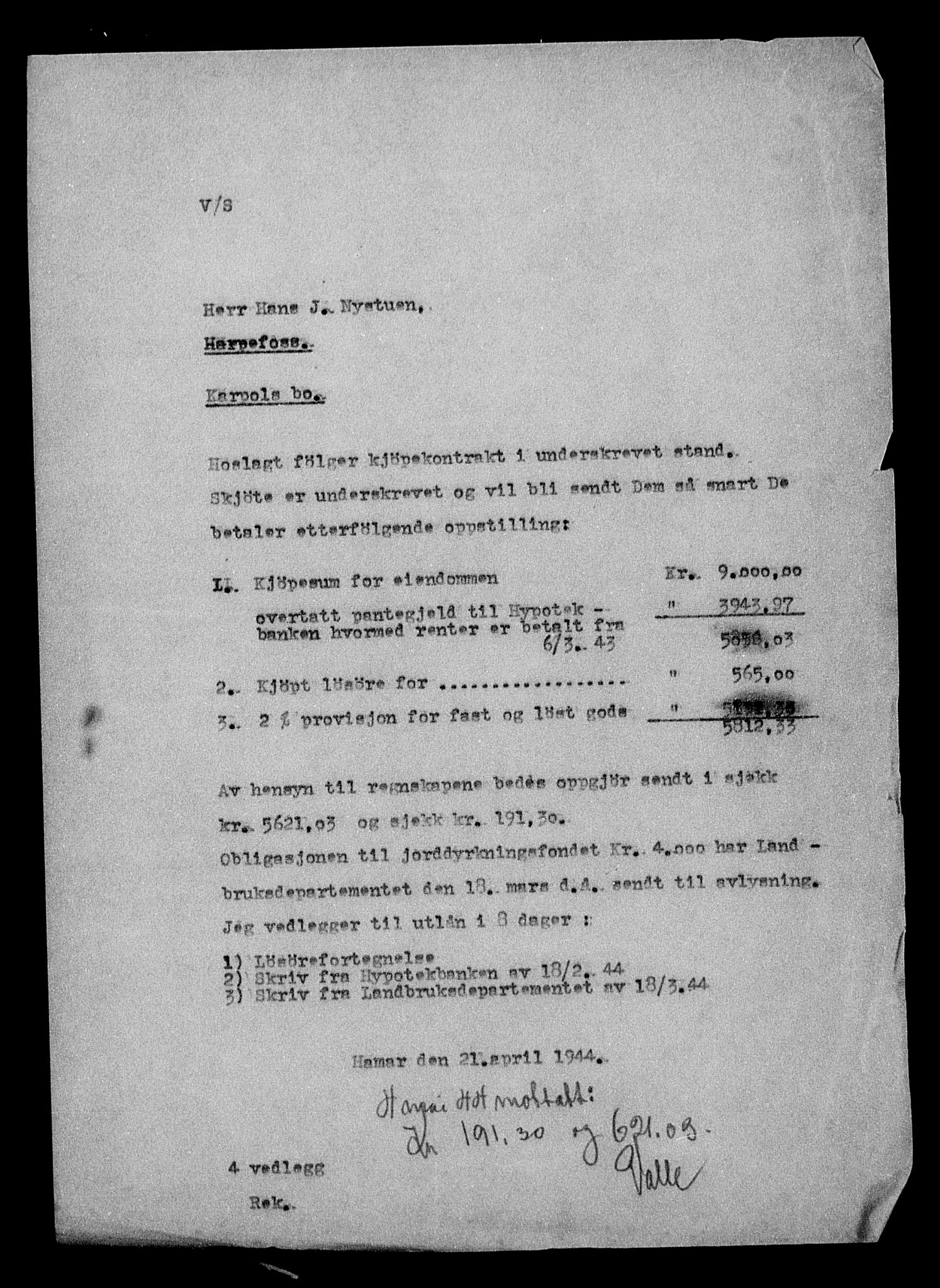 Justisdepartementet, Tilbakeføringskontoret for inndratte formuer, AV/RA-S-1564/H/Hc/Hcc/L0949: --, 1945-1947, s. 682
