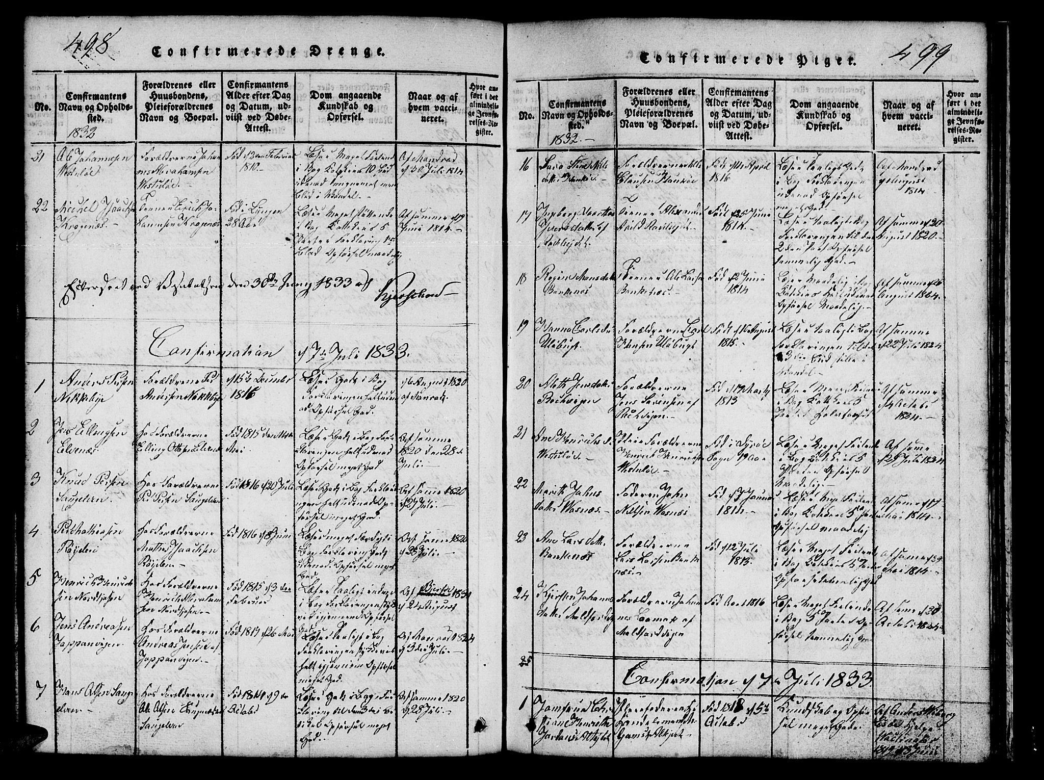 Skjervøy sokneprestkontor, SATØ/S-1300/H/Ha/Hab/L0001klokker: Klokkerbok nr. 1, 1825-1838, s. 498-499