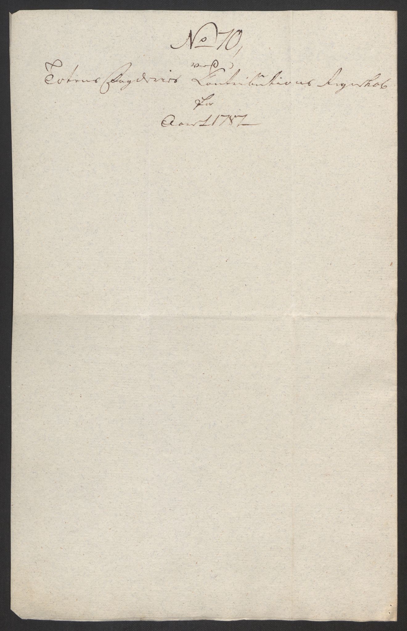 Rentekammeret inntil 1814, Reviderte regnskaper, Fogderegnskap, AV/RA-EA-4092/R19/L1374: Fogderegnskap Toten, Hadeland og Vardal, 1787, s. 229
