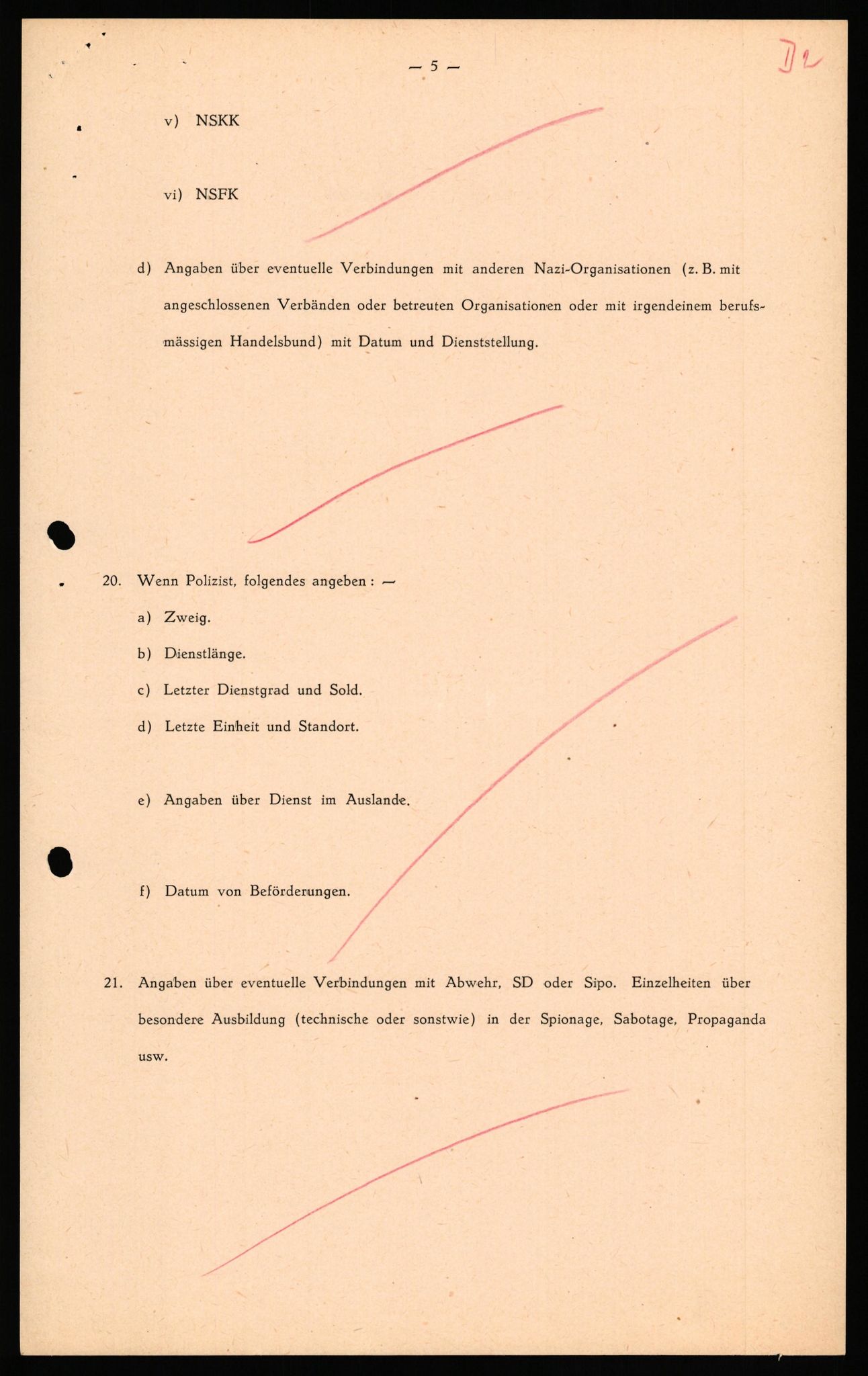 Forsvaret, Forsvarets overkommando II, AV/RA-RAFA-3915/D/Db/L0038: CI Questionaires. Tyske okkupasjonsstyrker i Norge. Østerrikere., 1945-1946, s. 255