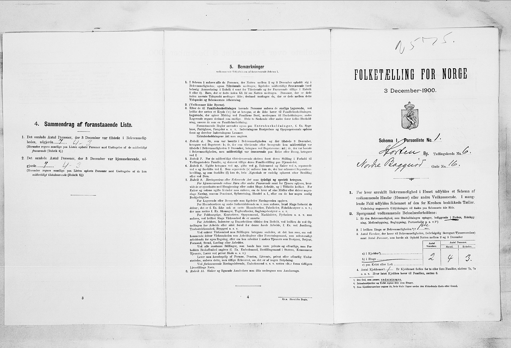 RA, Folketelling 1900 for 0703 Horten ladested, 1900, s. 4494