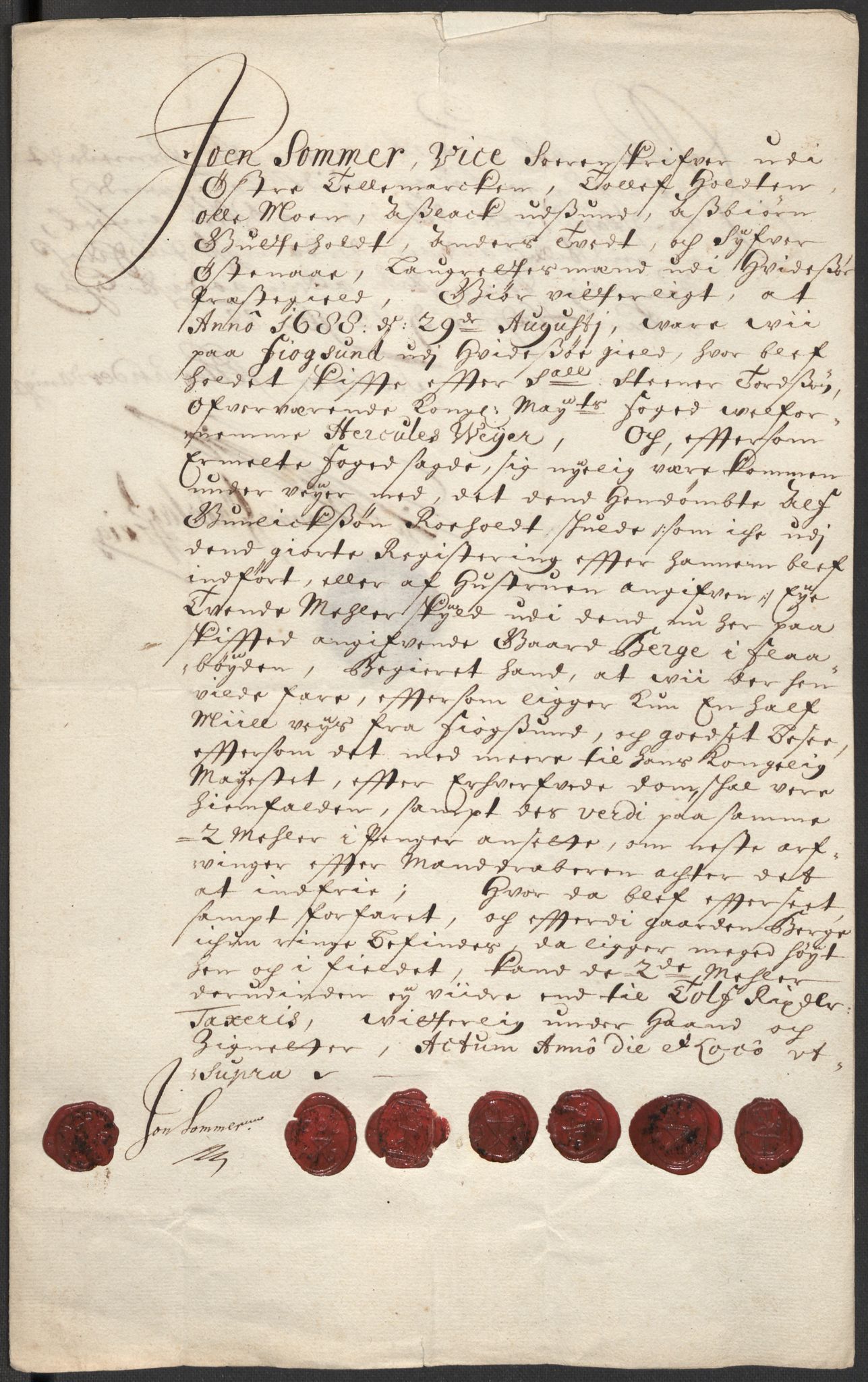 Rentekammeret inntil 1814, Reviderte regnskaper, Fogderegnskap, RA/EA-4092/R35/L2087: Fogderegnskap Øvre og Nedre Telemark, 1687-1689, s. 3