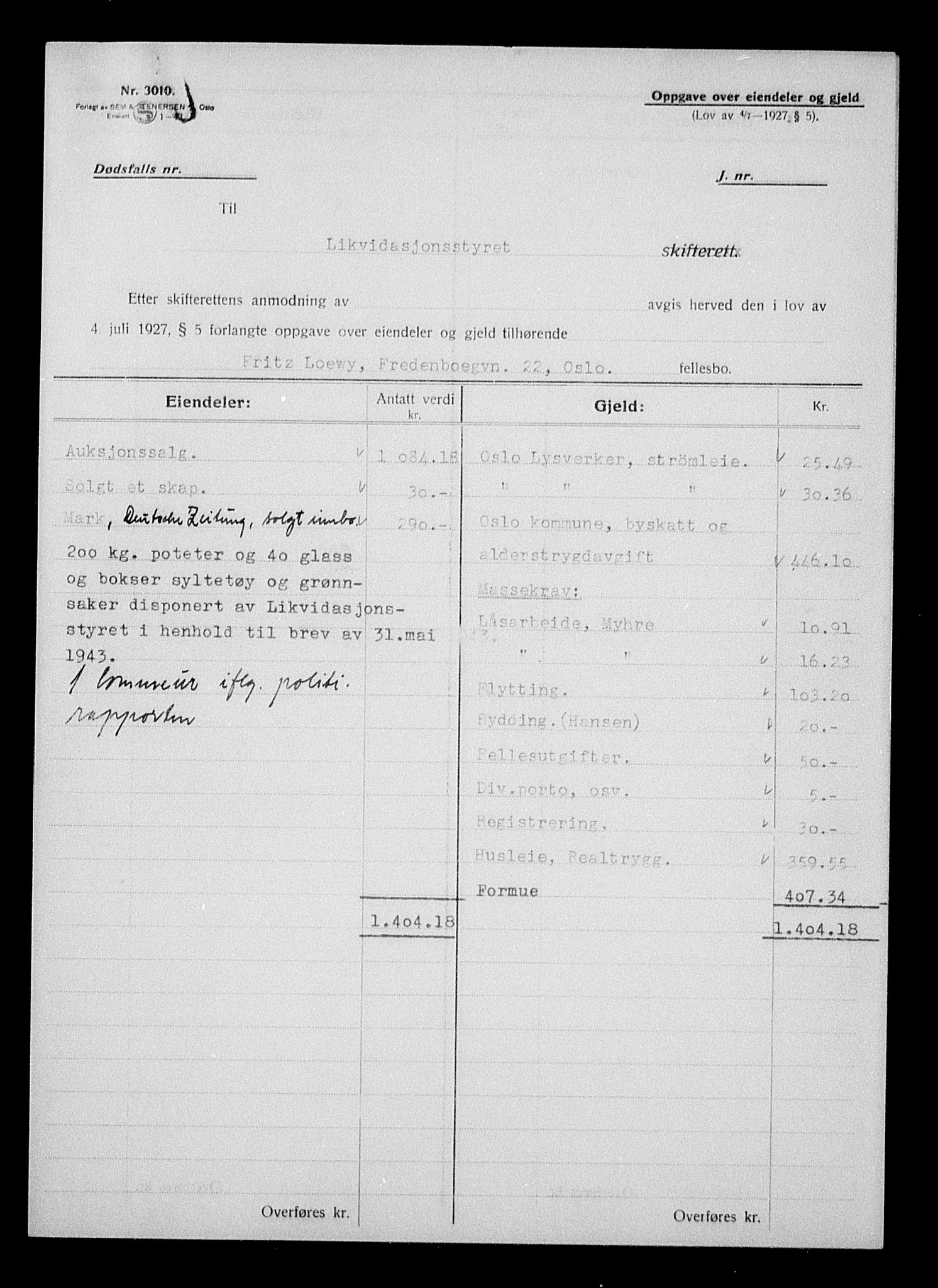 Justisdepartementet, Tilbakeføringskontoret for inndratte formuer, AV/RA-S-1564/H/Hc/Hcc/L0960: --, 1945-1947, s. 40