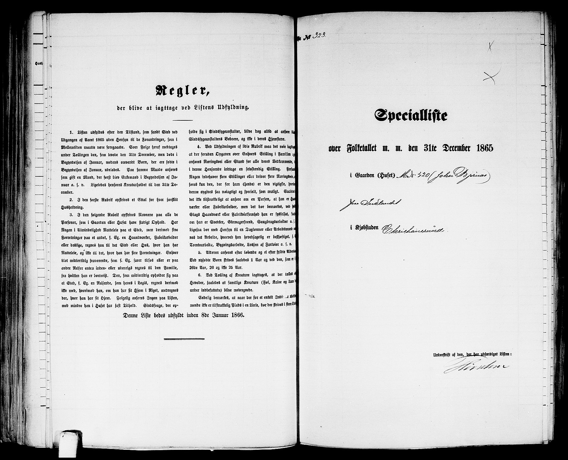 RA, Folketelling 1865 for 1503B Kristiansund prestegjeld, Kristiansund kjøpstad, 1865, s. 659