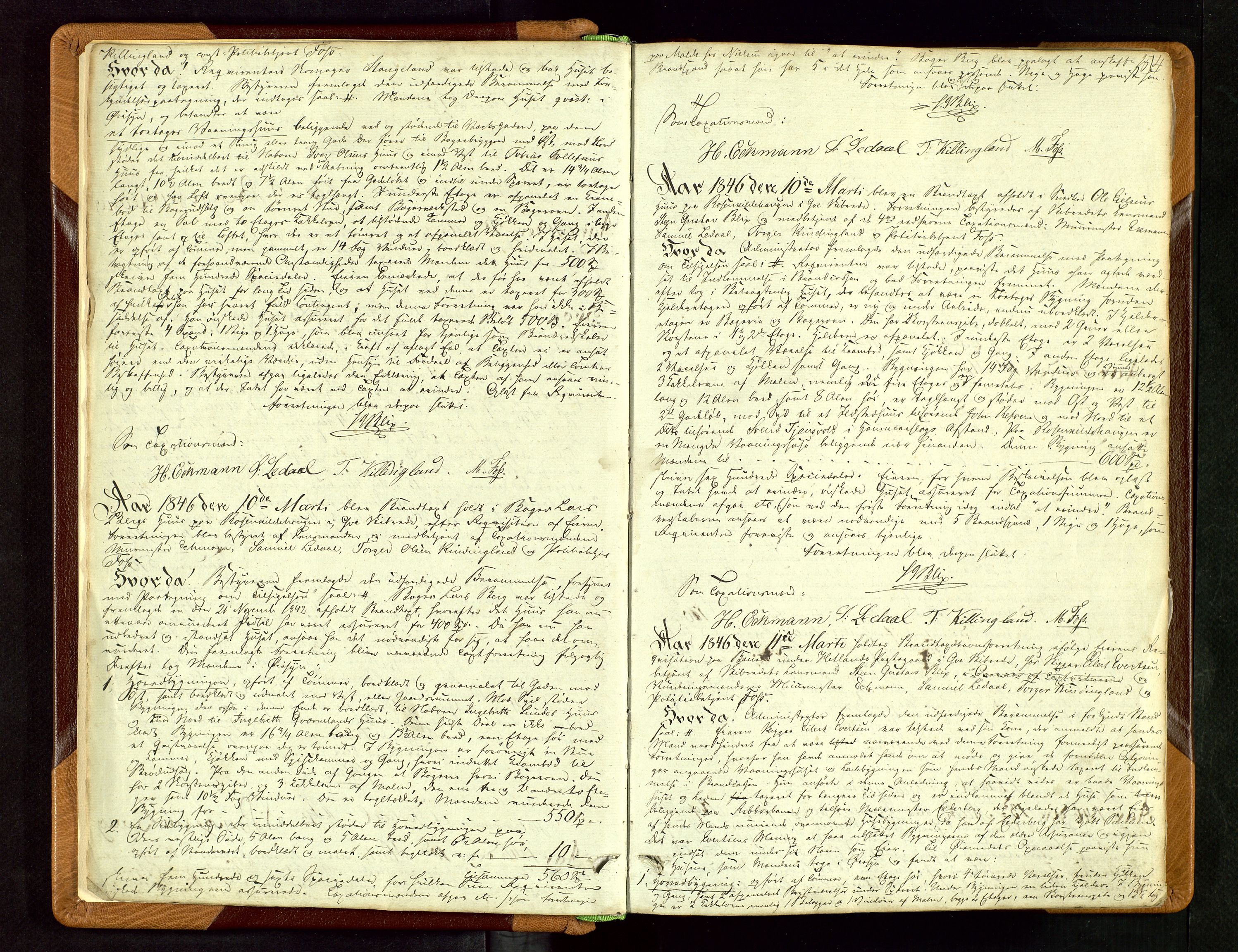 Hetland lensmannskontor, AV/SAST-A-100101/Goa/L0001: "Brandtaxations-Protocol for Goe Thinglaug", 1846-1874, s. 3b-4a