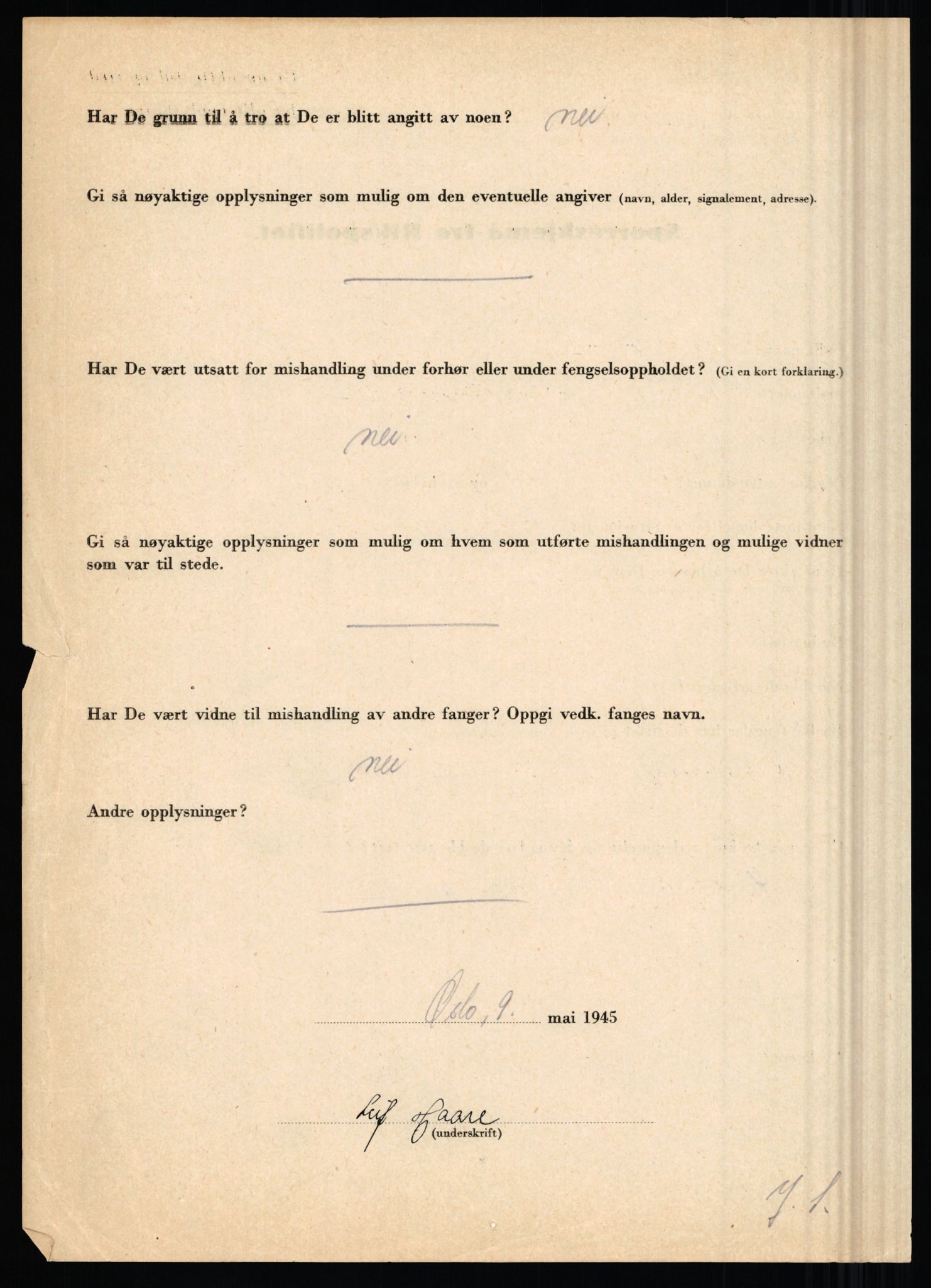 Rikspolitisjefen, AV/RA-S-1560/L/L0007: Heen, Erik C. - Iversen, Trygve, 1940-1945, s. 1038