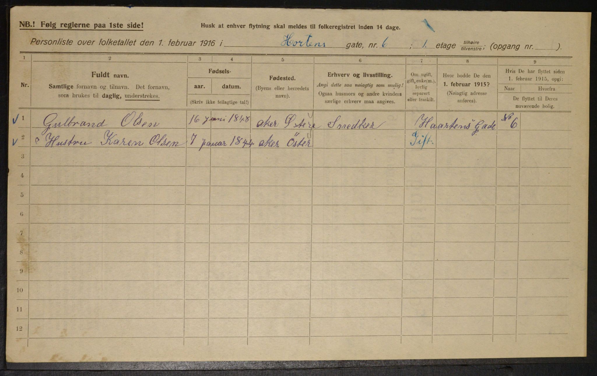 OBA, Kommunal folketelling 1.2.1916 for Kristiania, 1916, s. 42084
