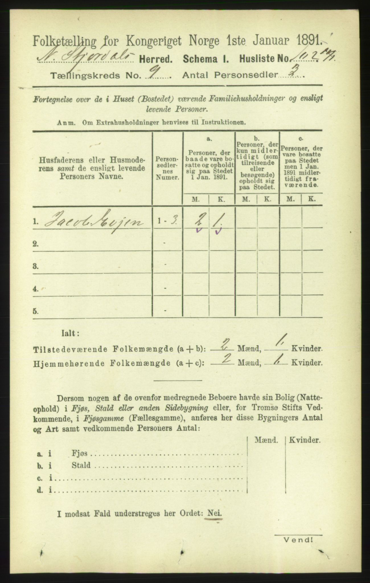 RA, Folketelling 1891 for 1714 Nedre Stjørdal herred, 1891, s. 4834