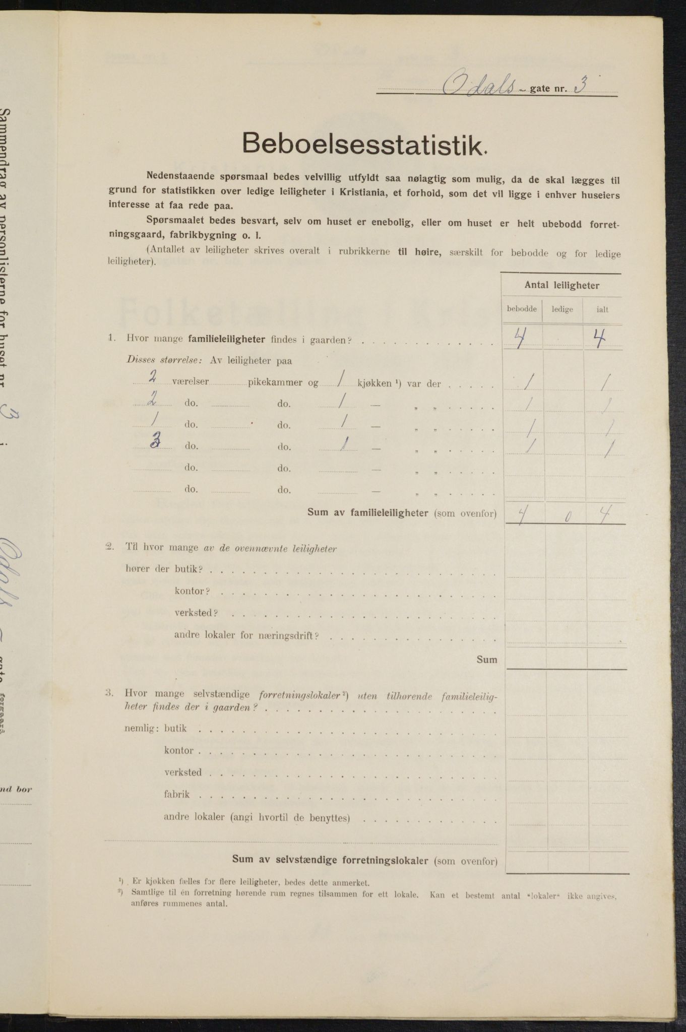 OBA, Kommunal folketelling 1.2.1914 for Kristiania, 1914, s. 74400