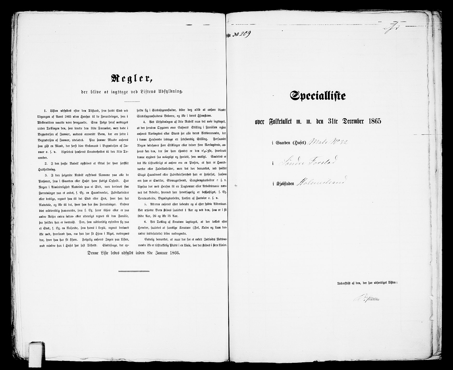 RA, Folketelling 1865 for 0702B Botne prestegjeld, Holmestrand kjøpstad, 1865, s. 427