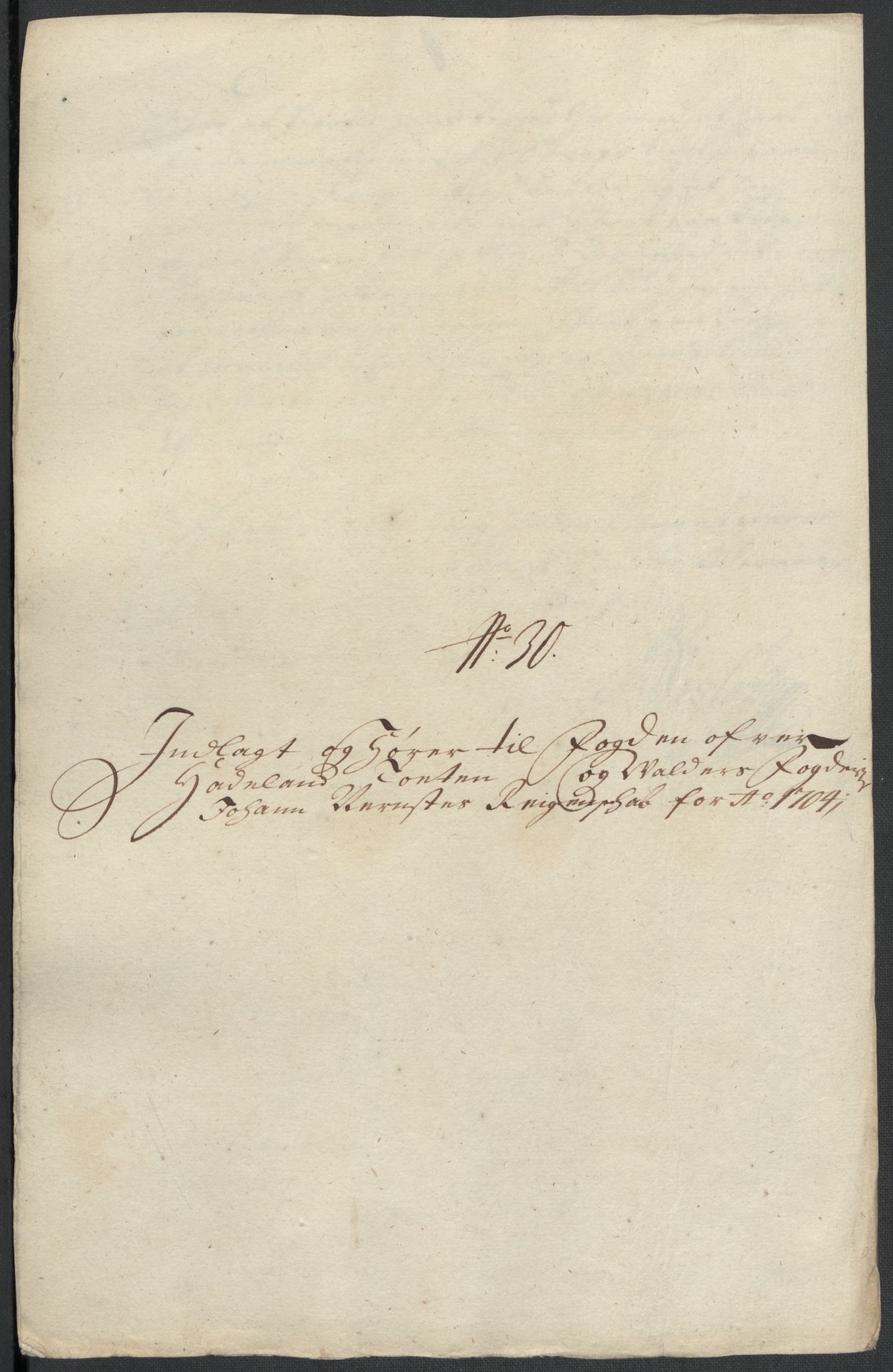 Rentekammeret inntil 1814, Reviderte regnskaper, Fogderegnskap, RA/EA-4092/R18/L1302: Fogderegnskap Hadeland, Toten og Valdres, 1704, s. 369