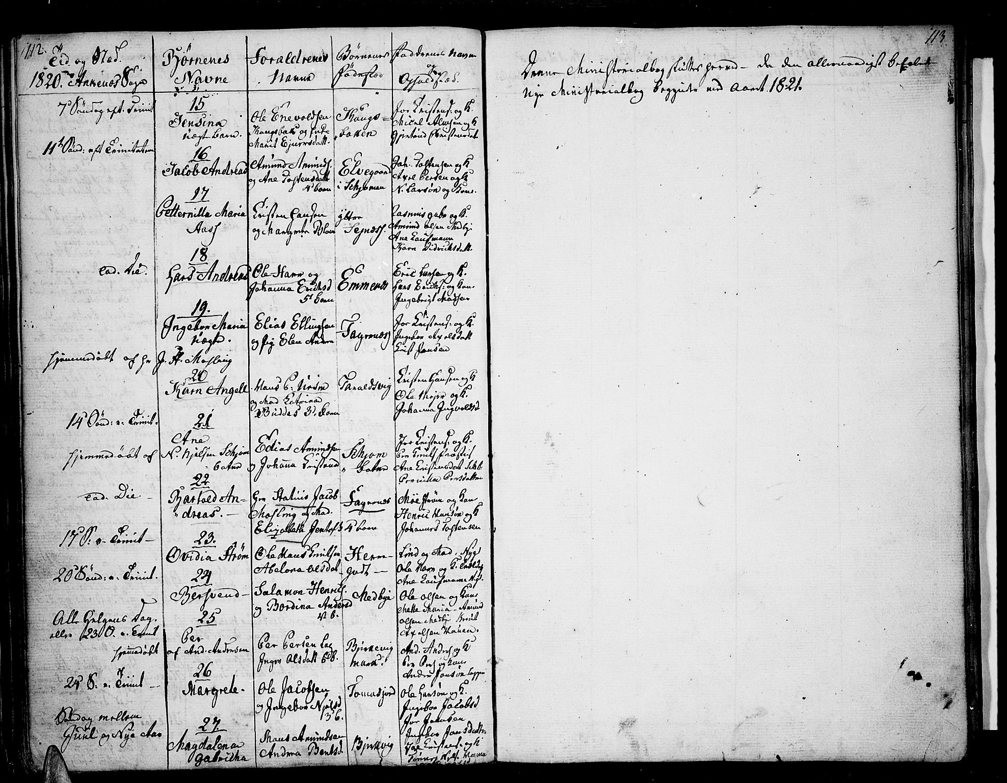 Ministerialprotokoller, klokkerbøker og fødselsregistre - Nordland, AV/SAT-A-1459/863/L0893: Ministerialbok nr. 863A05, 1794-1821, s. 112-113