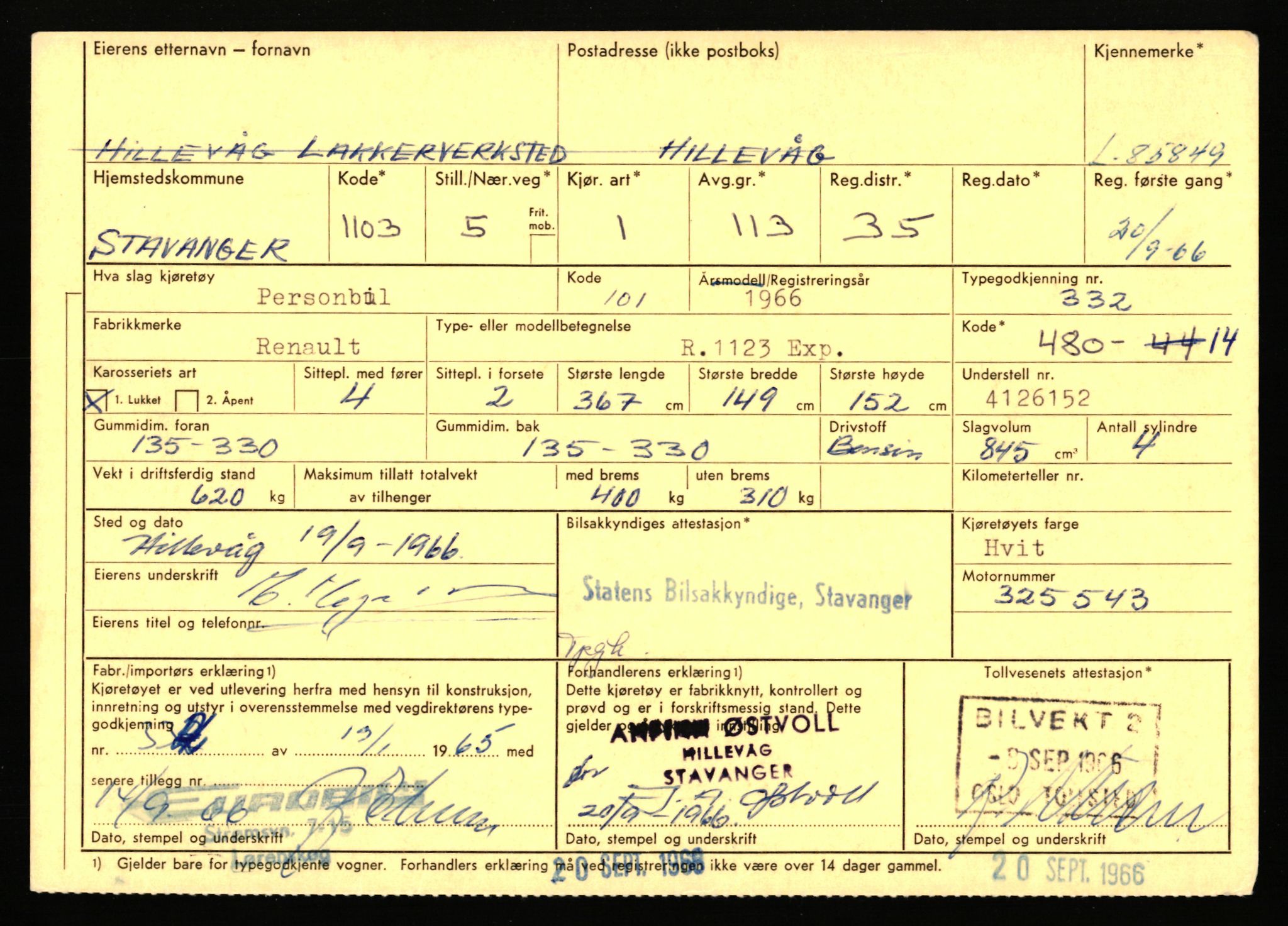 Stavanger trafikkstasjon, AV/SAST-A-101942/0/F/L0073: L-84100 - L-86499, 1930-1971, s. 1797