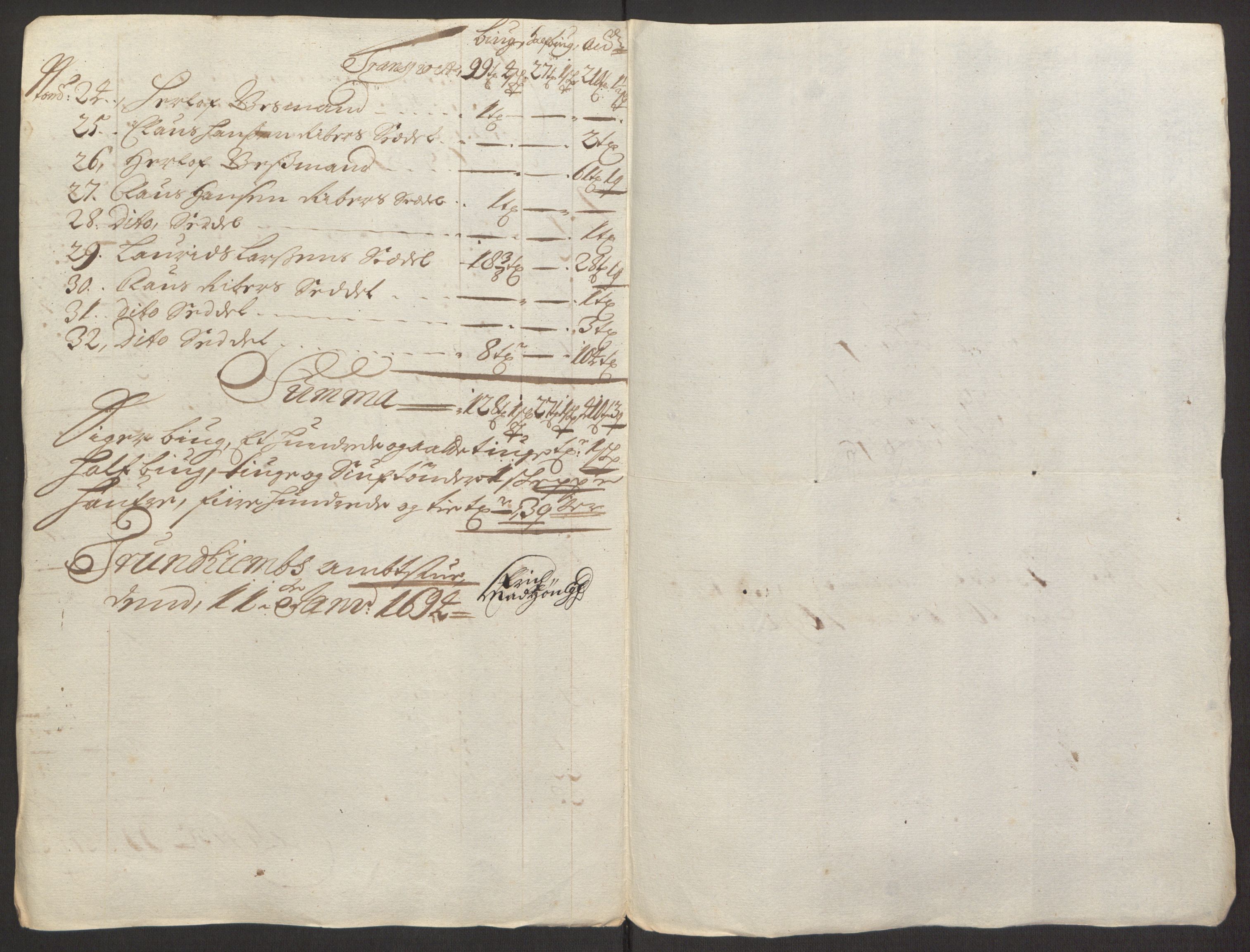 Rentekammeret inntil 1814, Reviderte regnskaper, Fogderegnskap, AV/RA-EA-4092/R62/L4185: Fogderegnskap Stjørdal og Verdal, 1692, s. 424