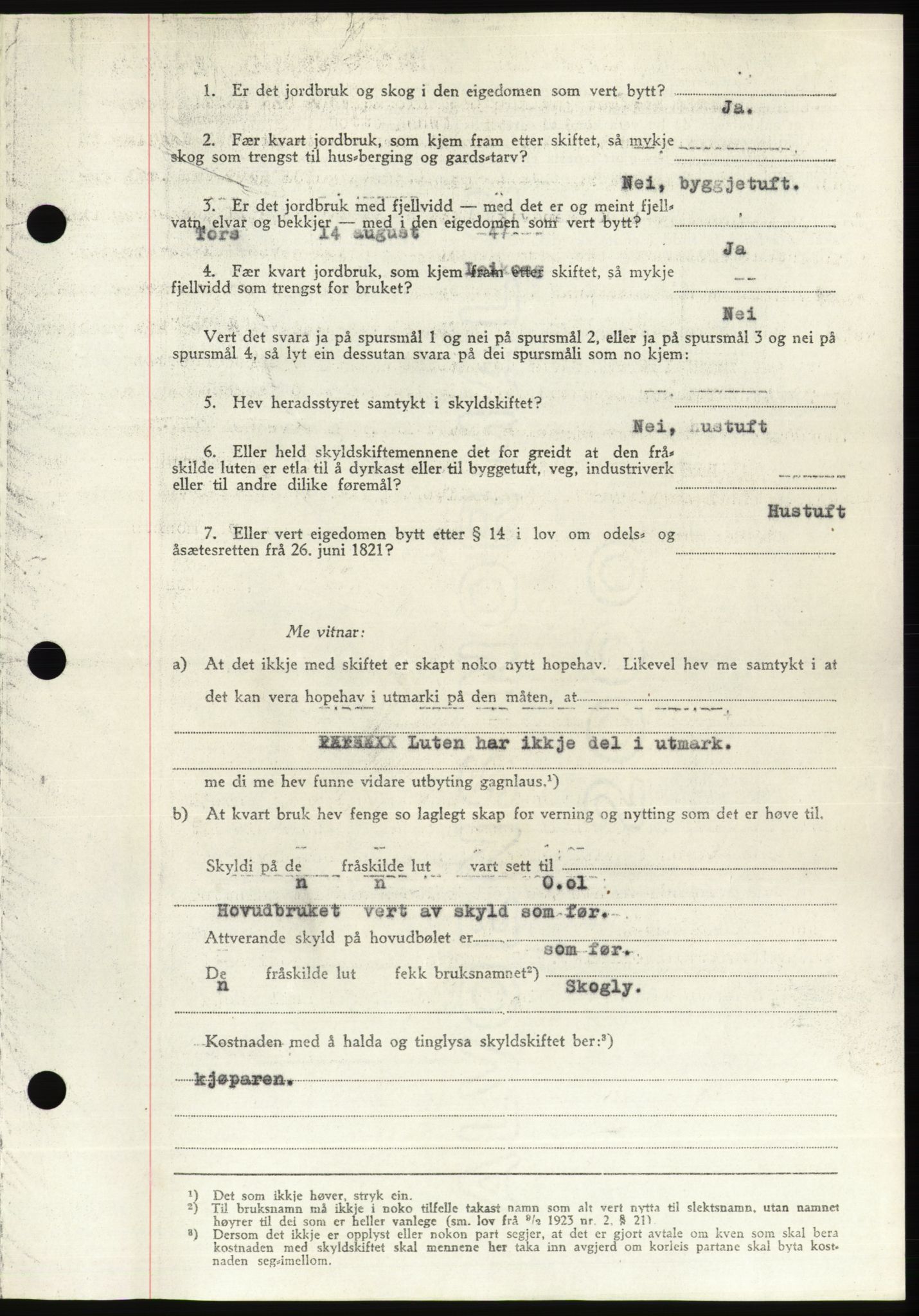 Søre Sunnmøre sorenskriveri, AV/SAT-A-4122/1/2/2C/L0081: Pantebok nr. 7A, 1947-1948, Dagboknr: 1132/1947