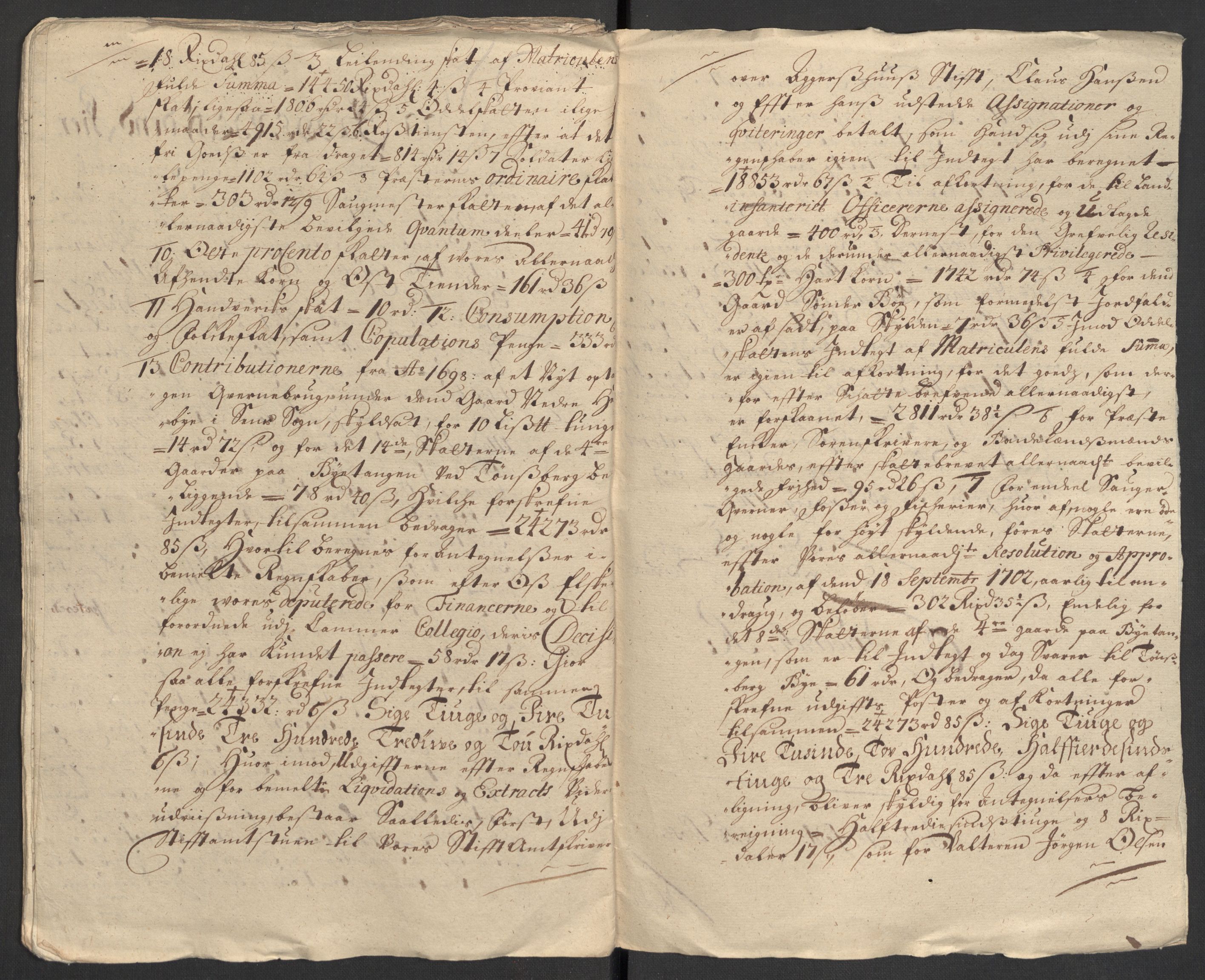 Rentekammeret inntil 1814, Reviderte regnskaper, Fogderegnskap, AV/RA-EA-4092/R32/L1871: Fogderegnskap Jarlsberg grevskap, 1703-1705, s. 157