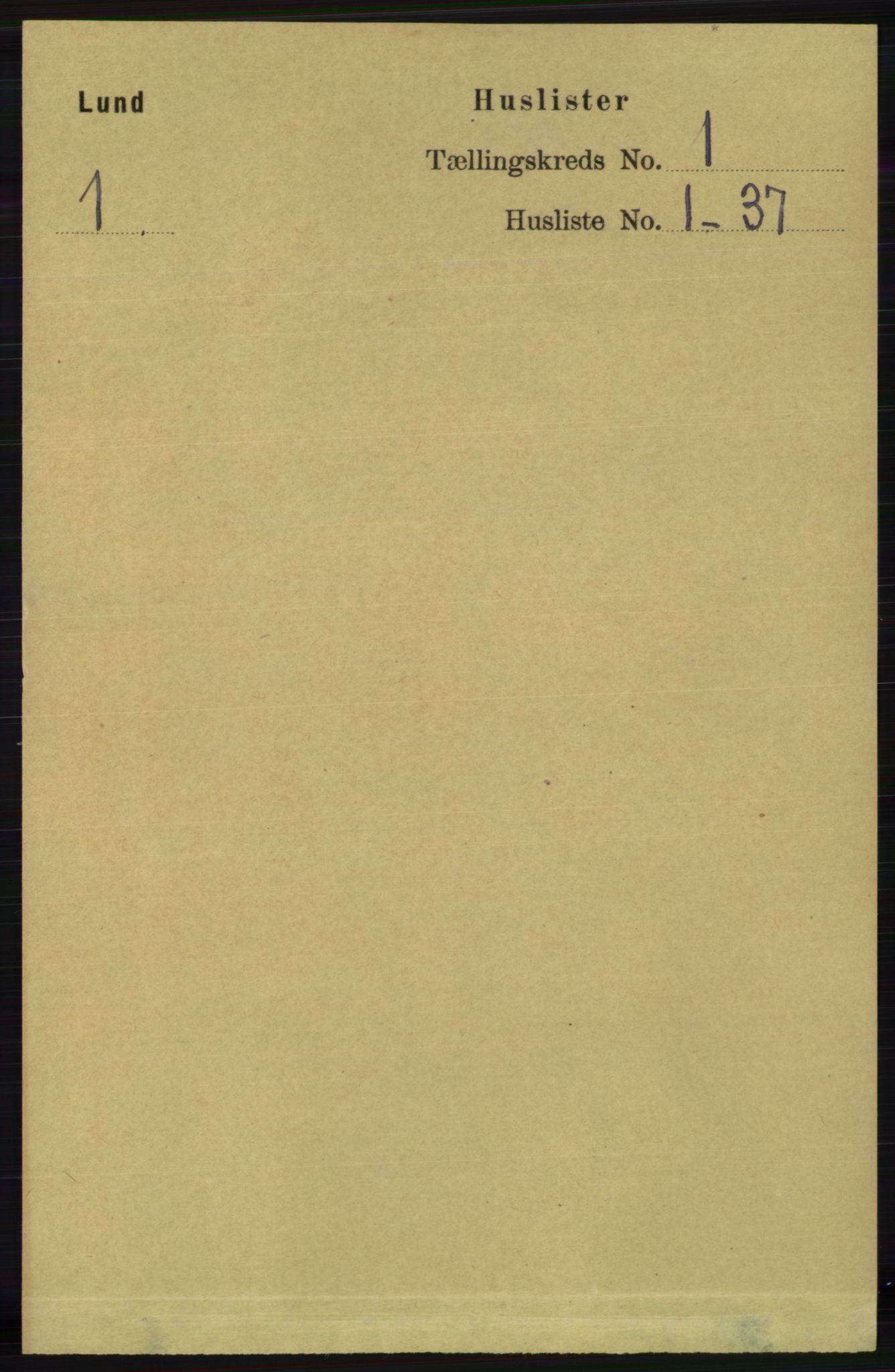RA, Folketelling 1891 for 1112 Lund herred, 1891, s. 16