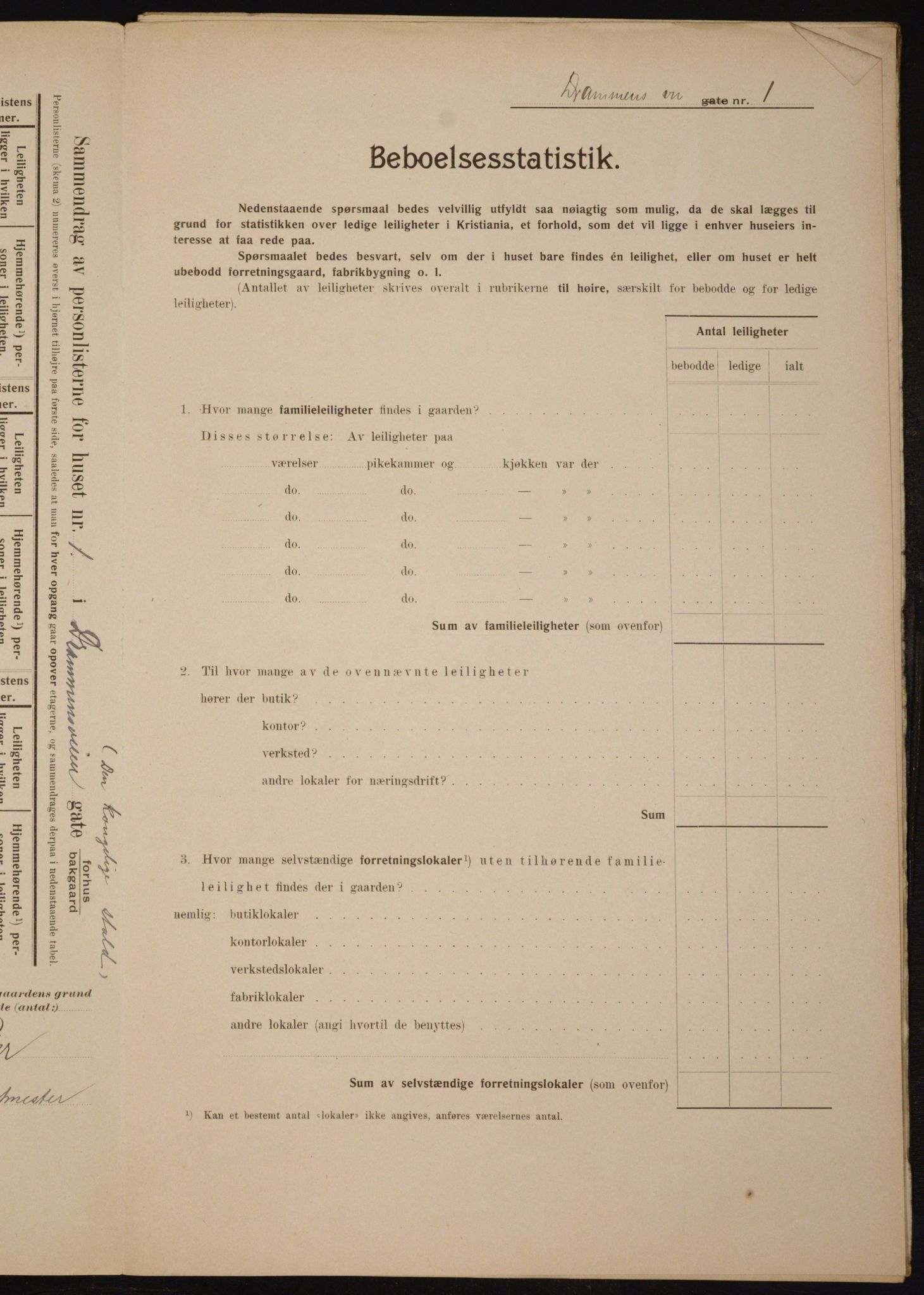 OBA, Kommunal folketelling 1.2.1910 for Kristiania, 1910, s. 15560