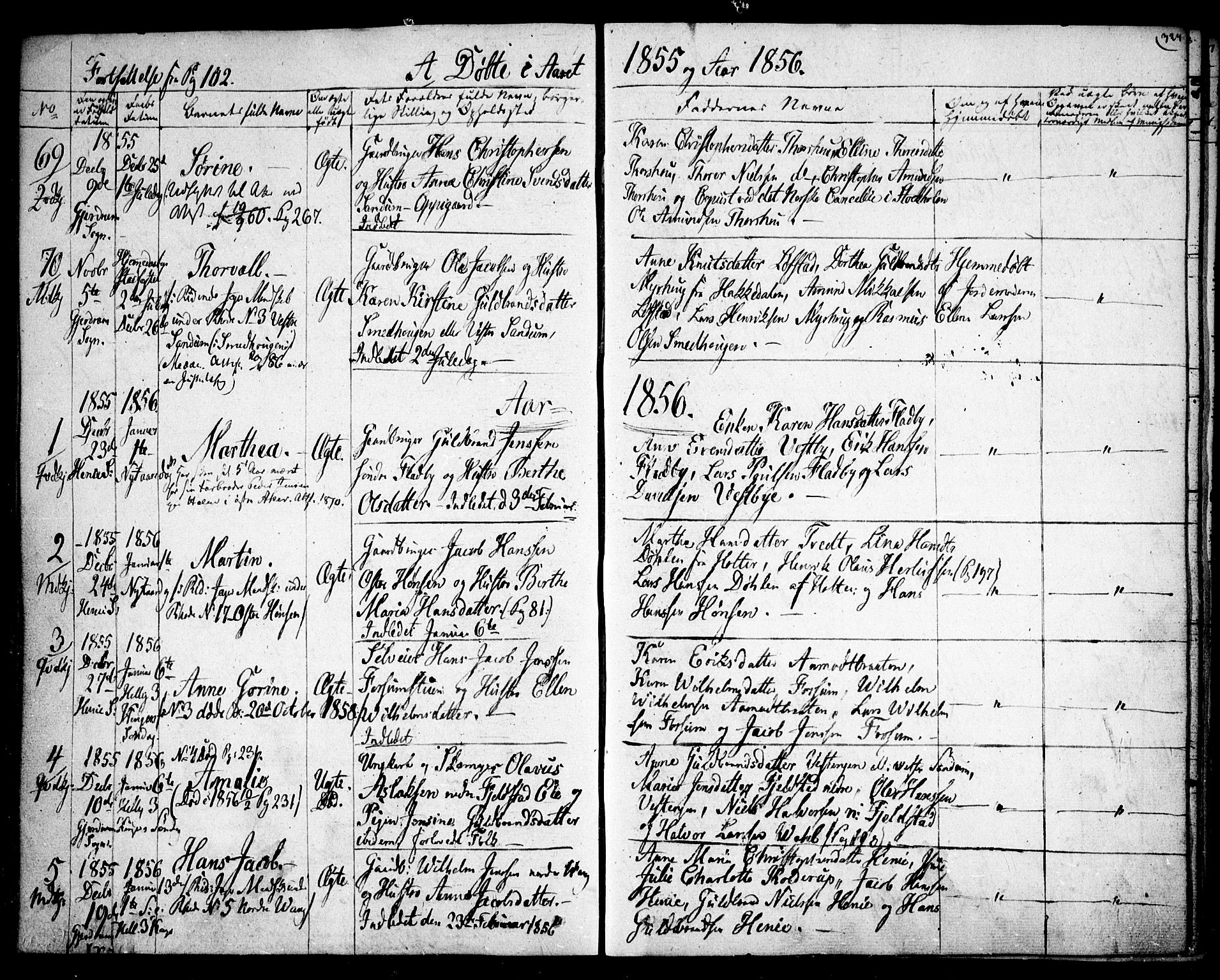 Gjerdrum prestekontor Kirkebøker, AV/SAO-A-10412b/F/Fa/L0006: Ministerialbok nr. I 6, 1845-1856, s. 324