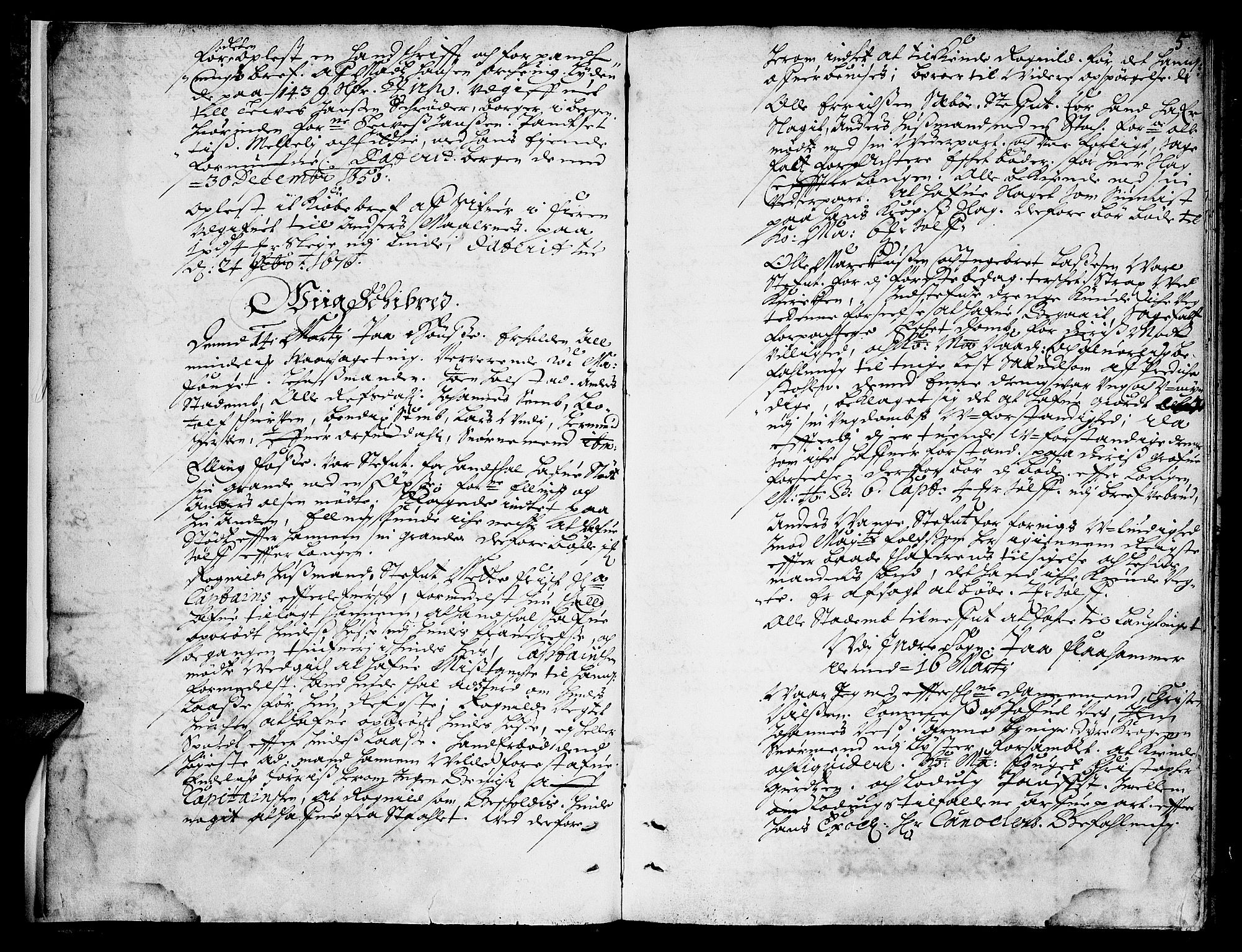 Ytre Sogn tingrett, AV/SAB-A-2601/1/F/Fa/L0012: Tingbok (justisprotokoll), 1676, s. 4b-5a