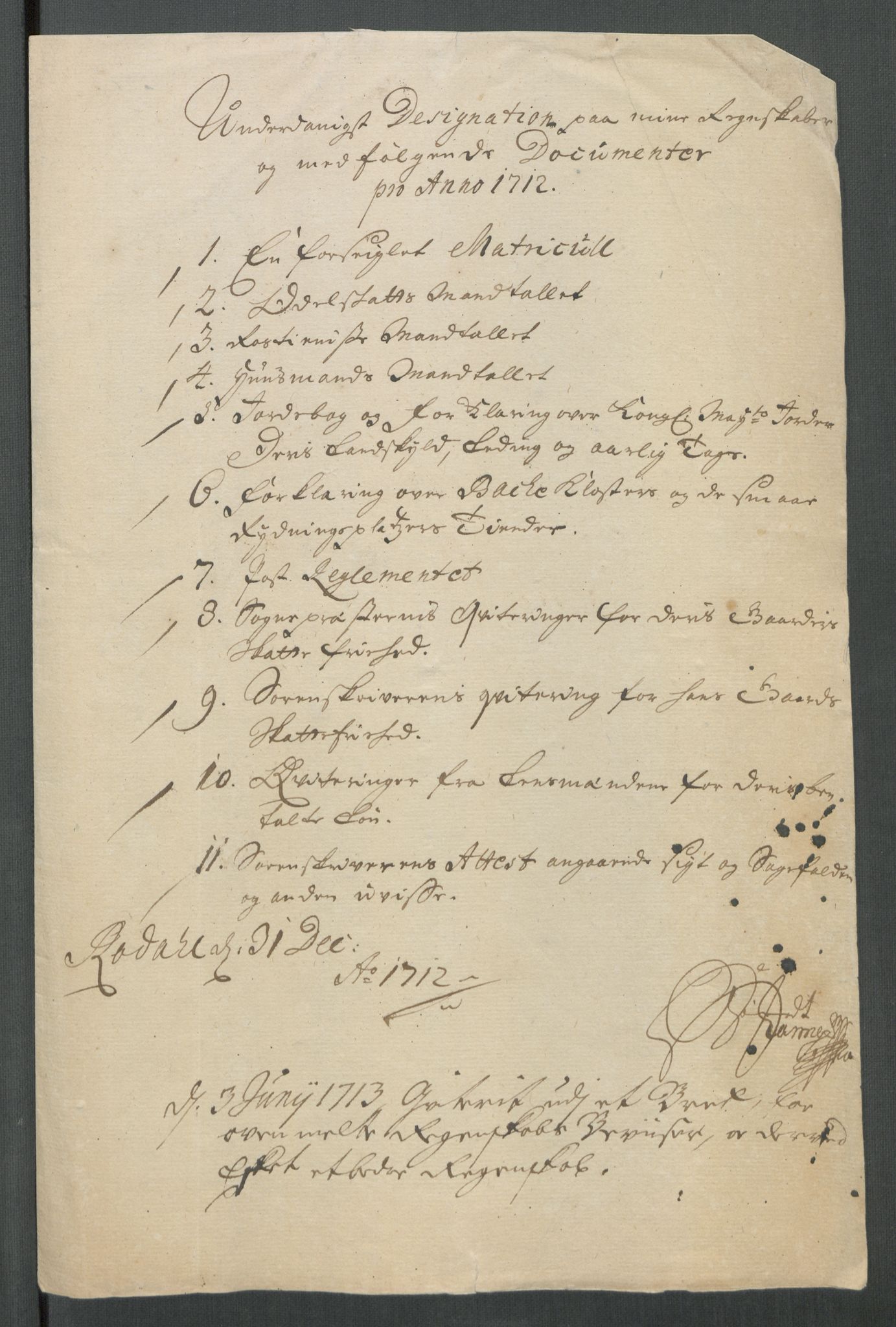 Rentekammeret inntil 1814, Reviderte regnskaper, Fogderegnskap, RA/EA-4092/R65/L4512: Fogderegnskap Helgeland, 1712-1713, s. 13