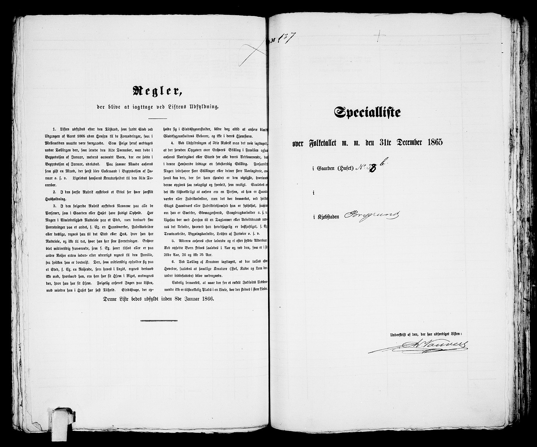 RA, Folketelling 1865 for 0805P Porsgrunn prestegjeld, 1865, s. 282