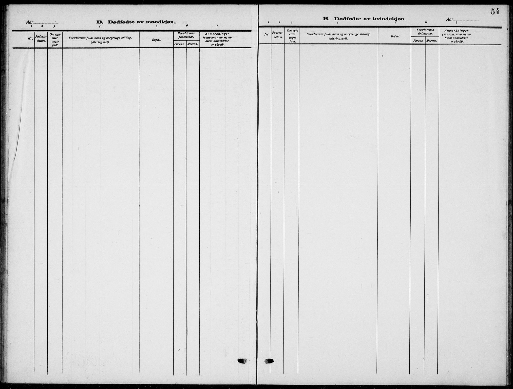 Nord-Aurdal prestekontor, SAH/PREST-132/H/Ha/Hab/L0015: Klokkerbok nr. 15, 1918-1935, s. 54