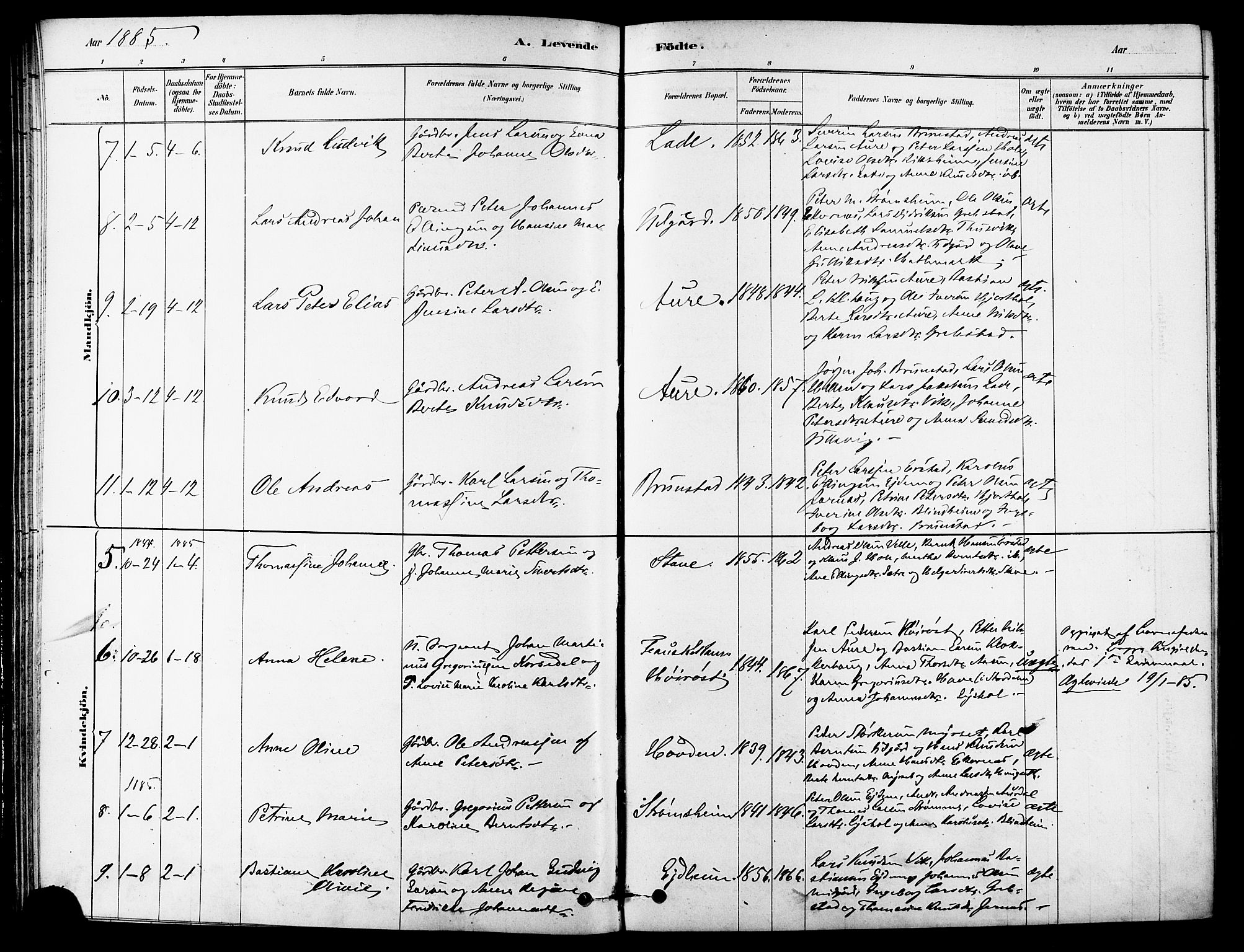 Ministerialprotokoller, klokkerbøker og fødselsregistre - Møre og Romsdal, AV/SAT-A-1454/523/L0334: Ministerialbok nr. 523A01, 1878-1891