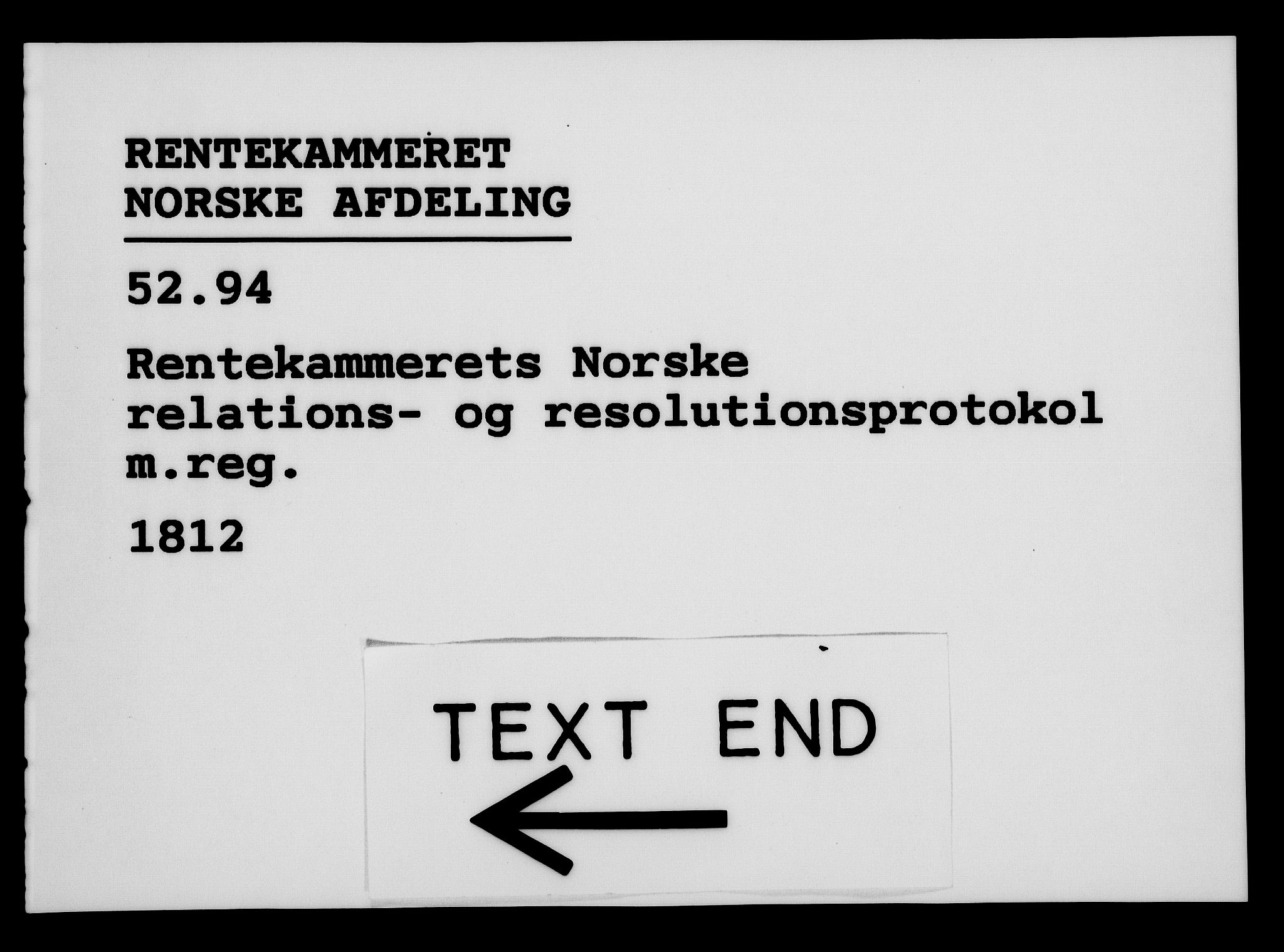 Rentekammeret, Kammerkanselliet, RA/EA-3111/G/Gf/Gfa/L0094: Norsk relasjons- og resolusjonsprotokoll (merket RK 52.94), 1812, s. 669