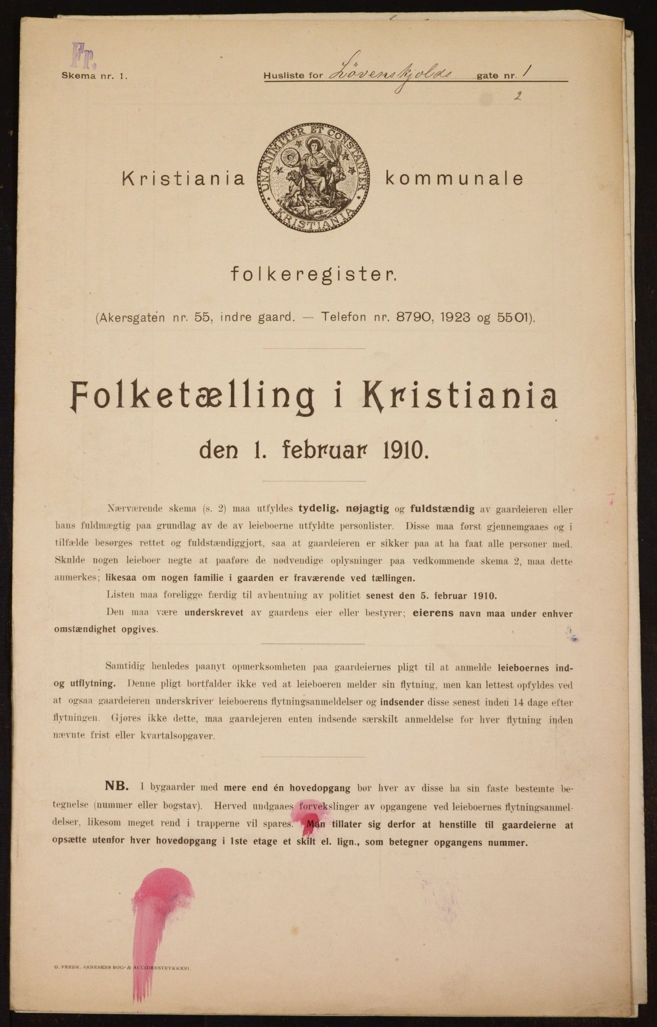 OBA, Kommunal folketelling 1.2.1910 for Kristiania, 1910, s. 56762