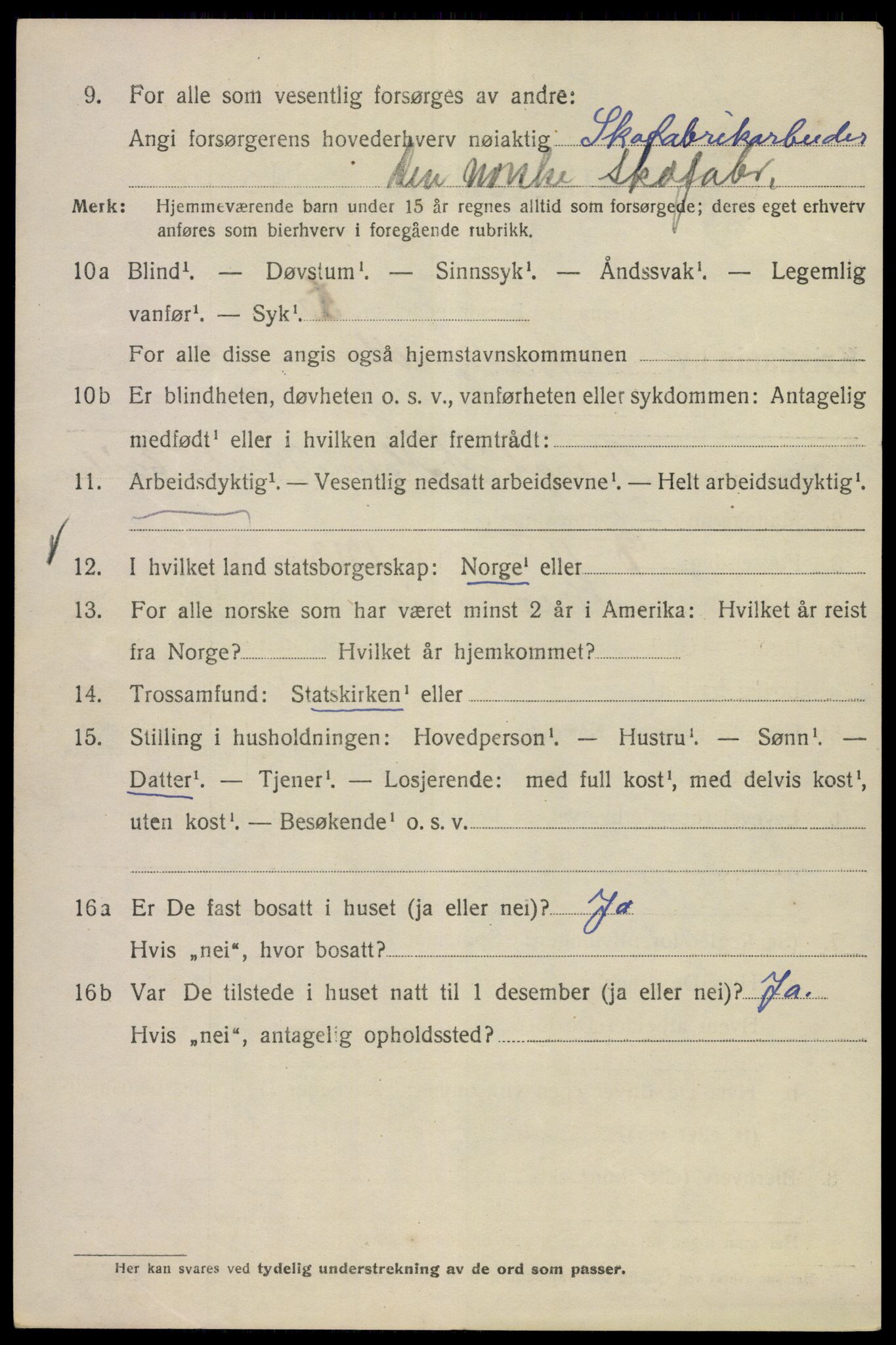 SAO, Folketelling 1920 for 0301 Kristiania kjøpstad, 1920, s. 498826