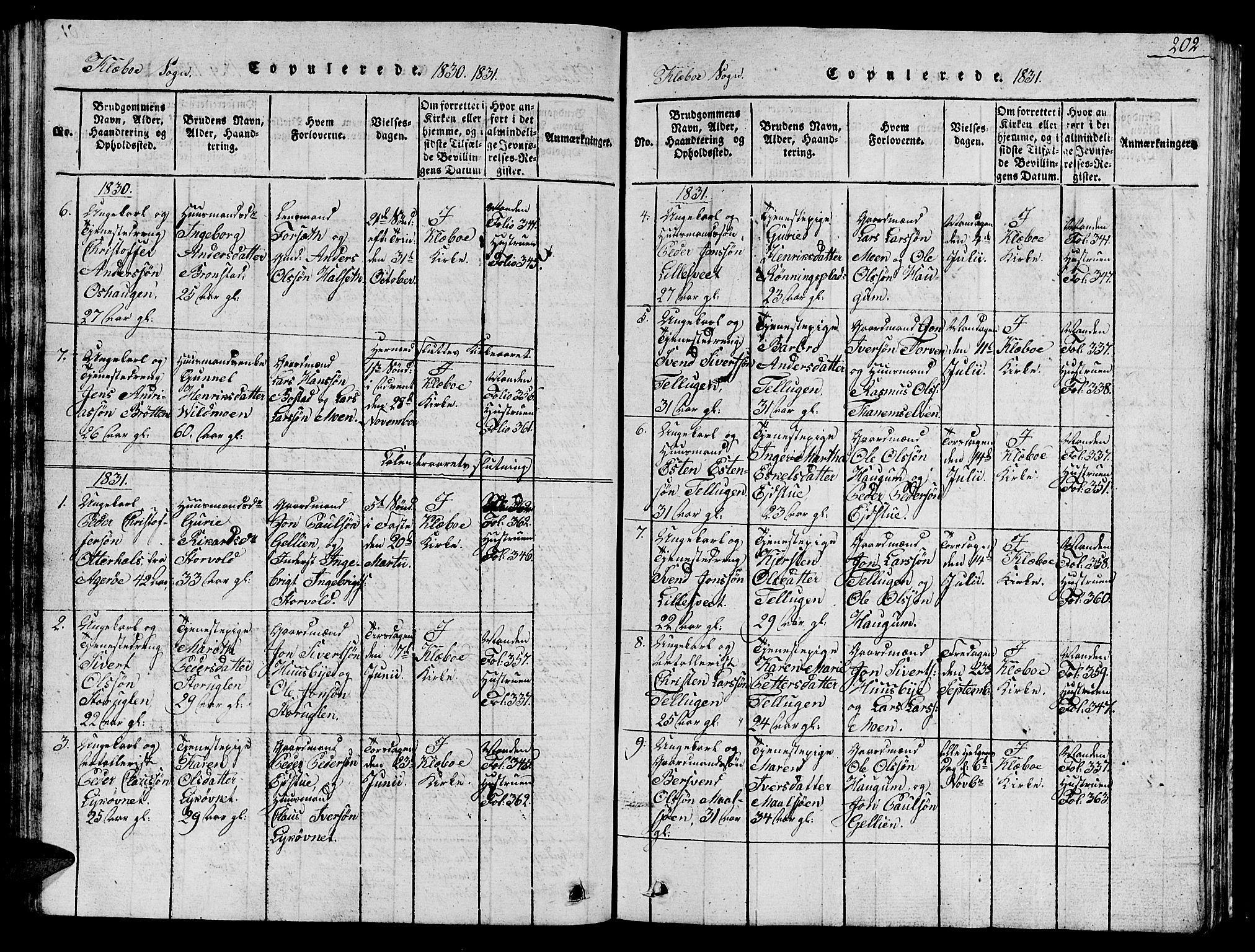 Ministerialprotokoller, klokkerbøker og fødselsregistre - Sør-Trøndelag, AV/SAT-A-1456/618/L0450: Klokkerbok nr. 618C01, 1816-1865, s. 202