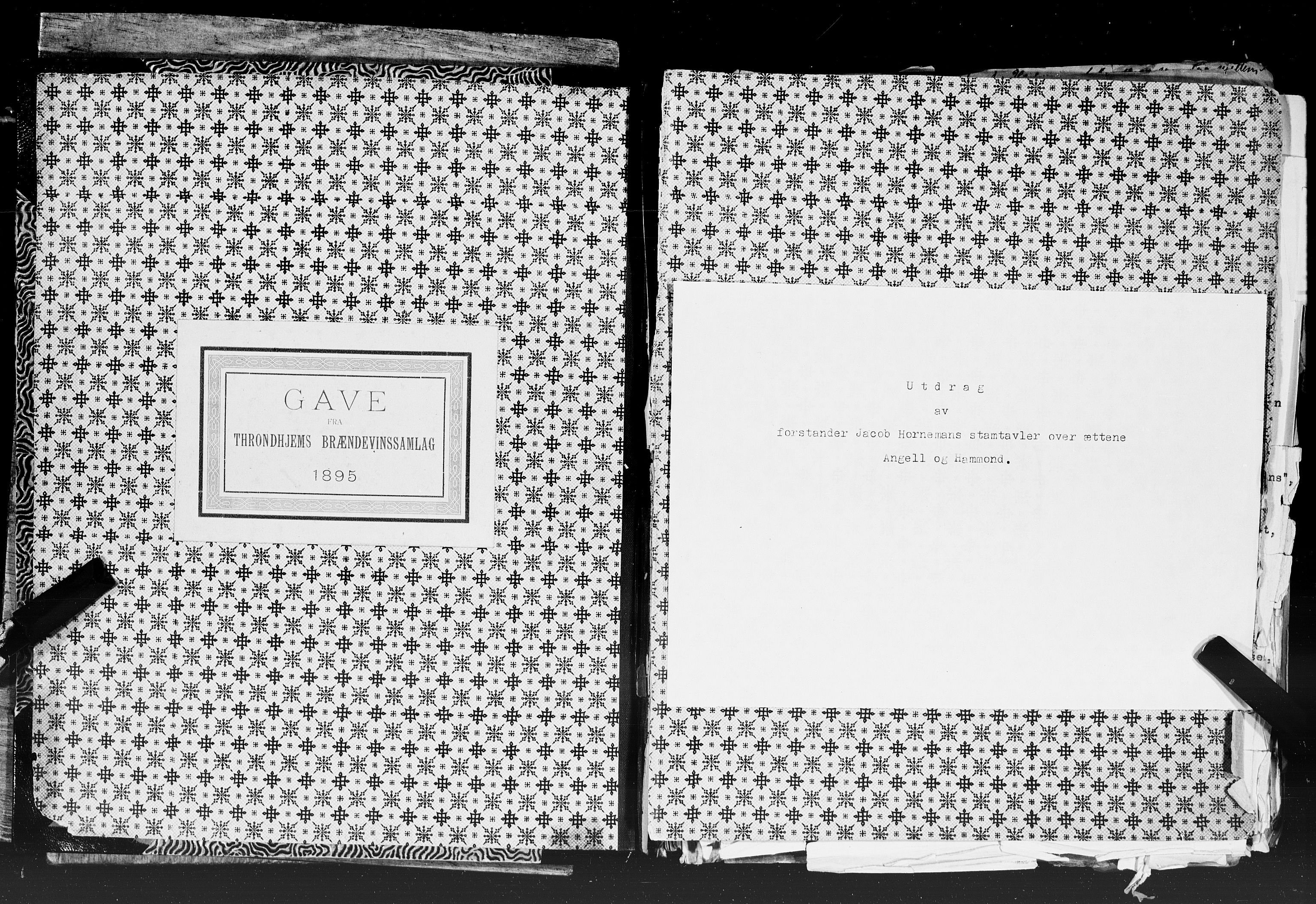 Hornemans samlinger, SAT/PA-X/A/L0013a: Angell  - Hammond, 1600-1886