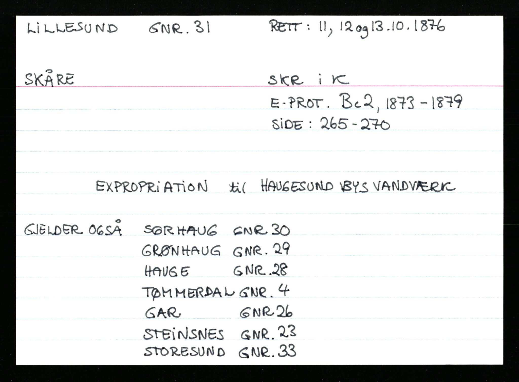 Statsarkivet i Stavanger, AV/SAST-A-101971/03/Y/Ym/L0035: Åstedskort sortert etter gårdsnavn: Leiranger - Lindanger, 1600-1950, s. 589