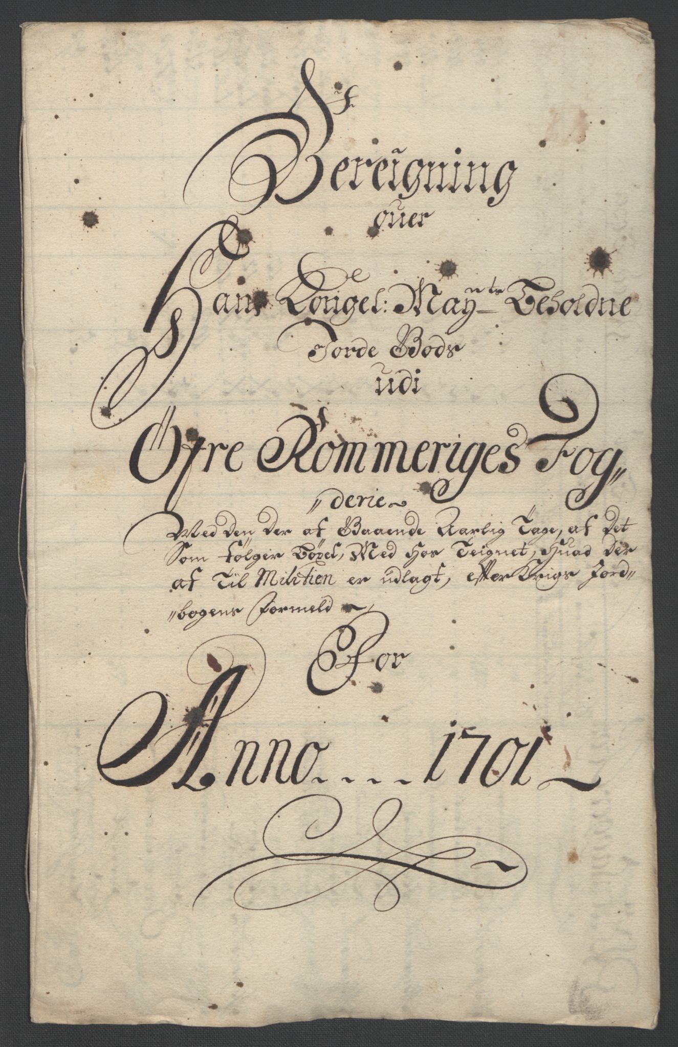 Rentekammeret inntil 1814, Reviderte regnskaper, Fogderegnskap, RA/EA-4092/R12/L0713: Fogderegnskap Øvre Romerike, 1701, s. 23