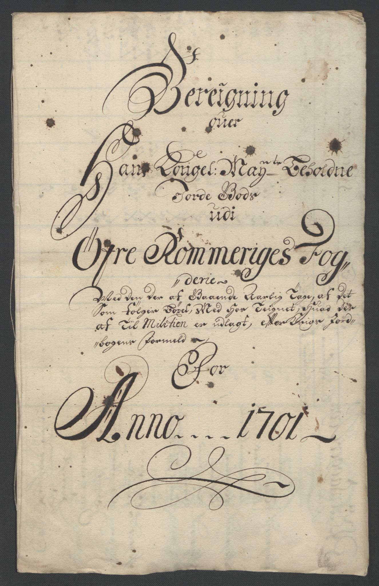 Rentekammeret inntil 1814, Reviderte regnskaper, Fogderegnskap, AV/RA-EA-4092/R12/L0713: Fogderegnskap Øvre Romerike, 1701, s. 23