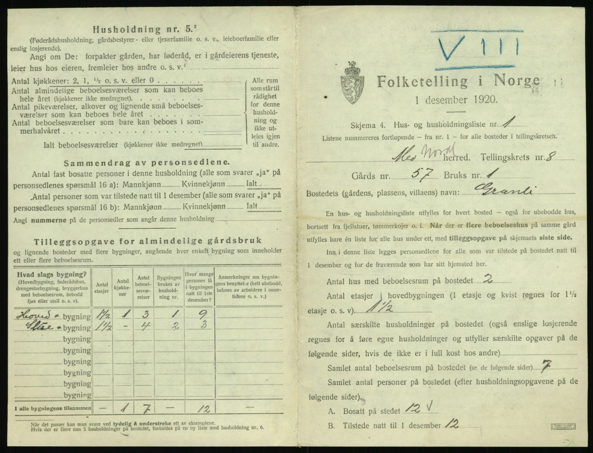 SAT, Folketelling 1920 for 1833 Mo herred, 1920, s. 1020