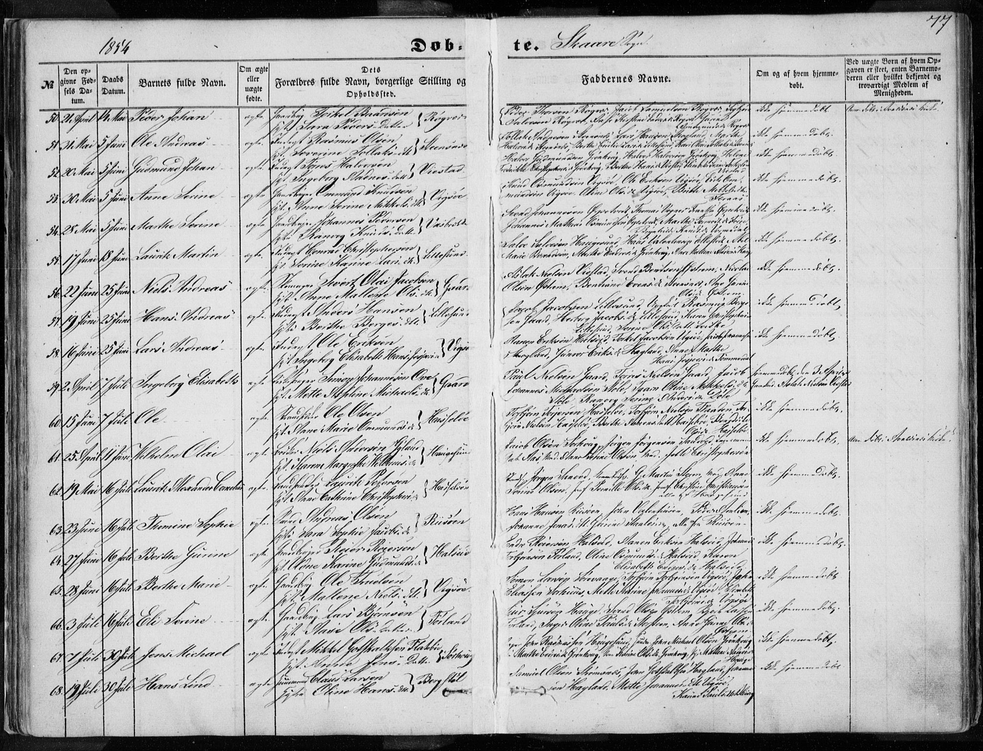 Torvastad sokneprestkontor, AV/SAST-A -101857/H/Ha/Haa/L0009: Ministerialbok nr. A 9, 1847-1856, s. 77