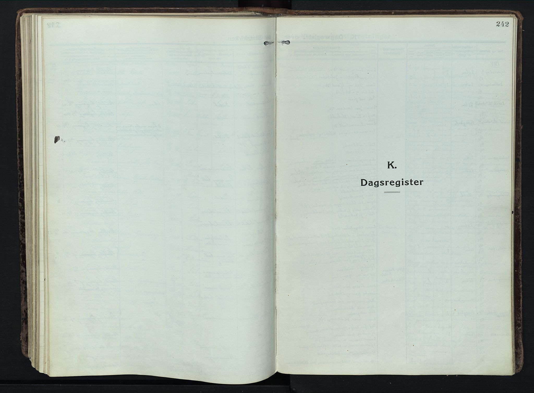 Løten prestekontor, SAH/PREST-022/K/Ka/L0012: Ministerialbok nr. 12, 1918-1926, s. 242