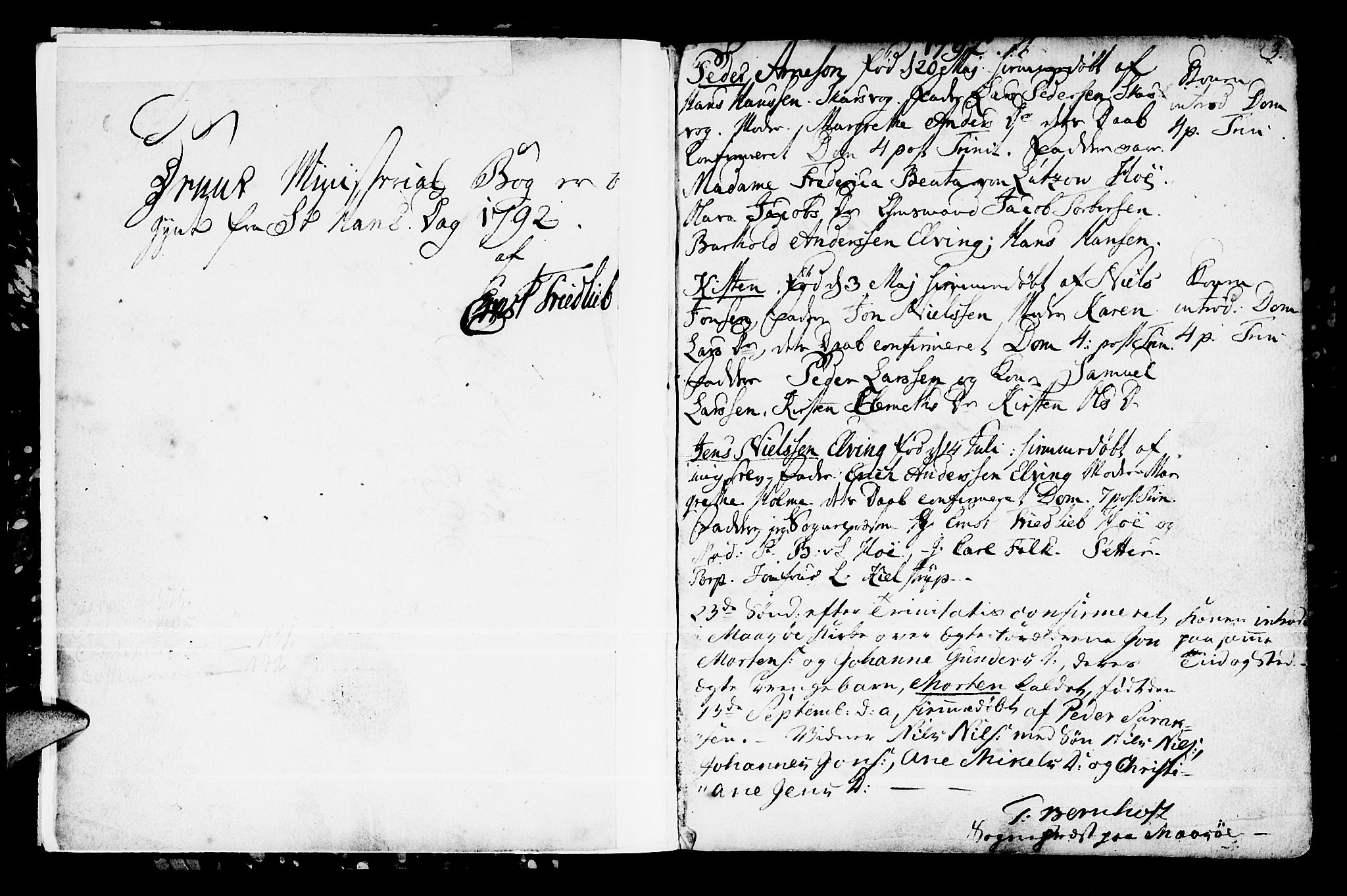 Kistrand/Porsanger sokneprestembete, AV/SATØ-S-1351/H/Ha/L0002.kirke: Ministerialbok nr. 2, 1792-1830, s. 2