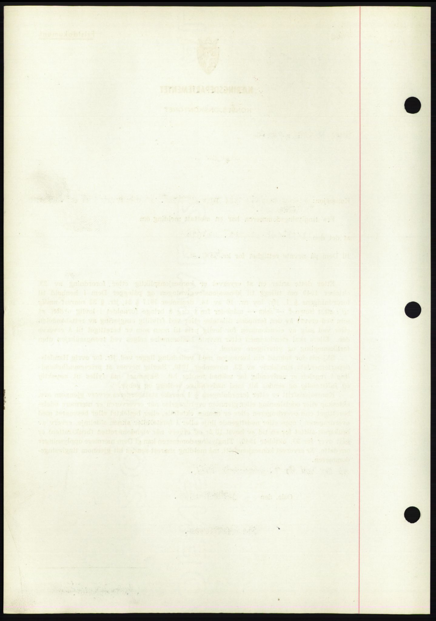 Fosen sorenskriveri, AV/SAT-A-1107/1/2/2C: Pantebok nr. B1, 1943-1946, Dagboknr: 66/1945