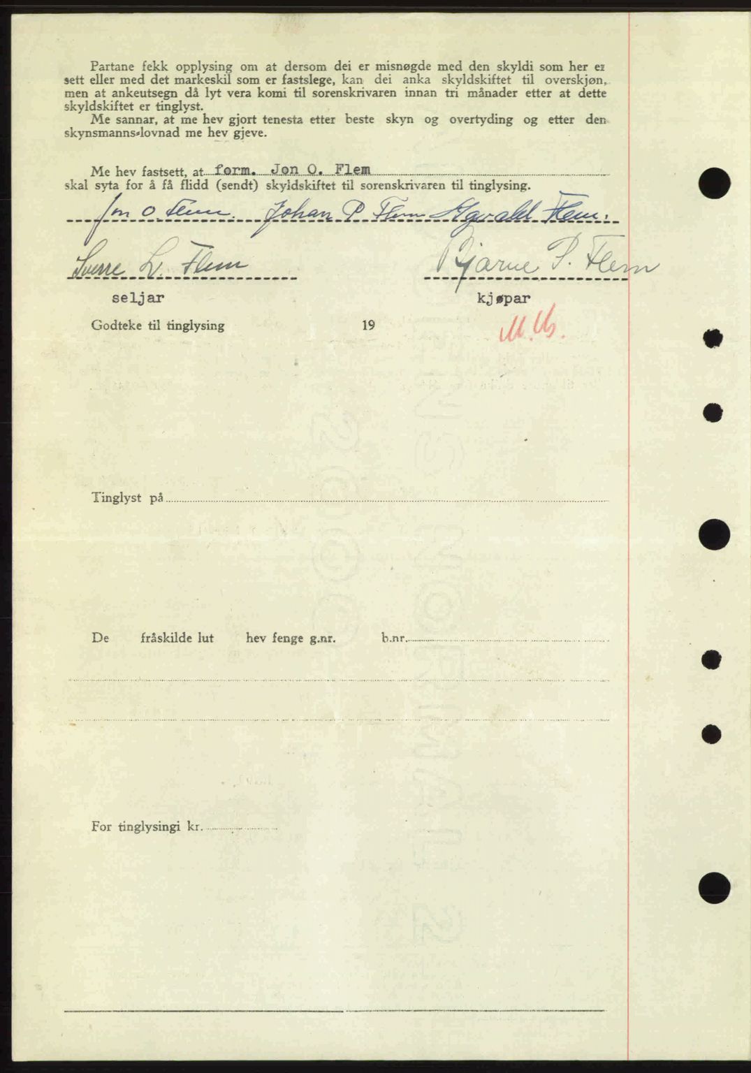 Nordre Sunnmøre sorenskriveri, AV/SAT-A-0006/1/2/2C/2Ca: Pantebok nr. A25, 1947-1947, Dagboknr: 1691/1947