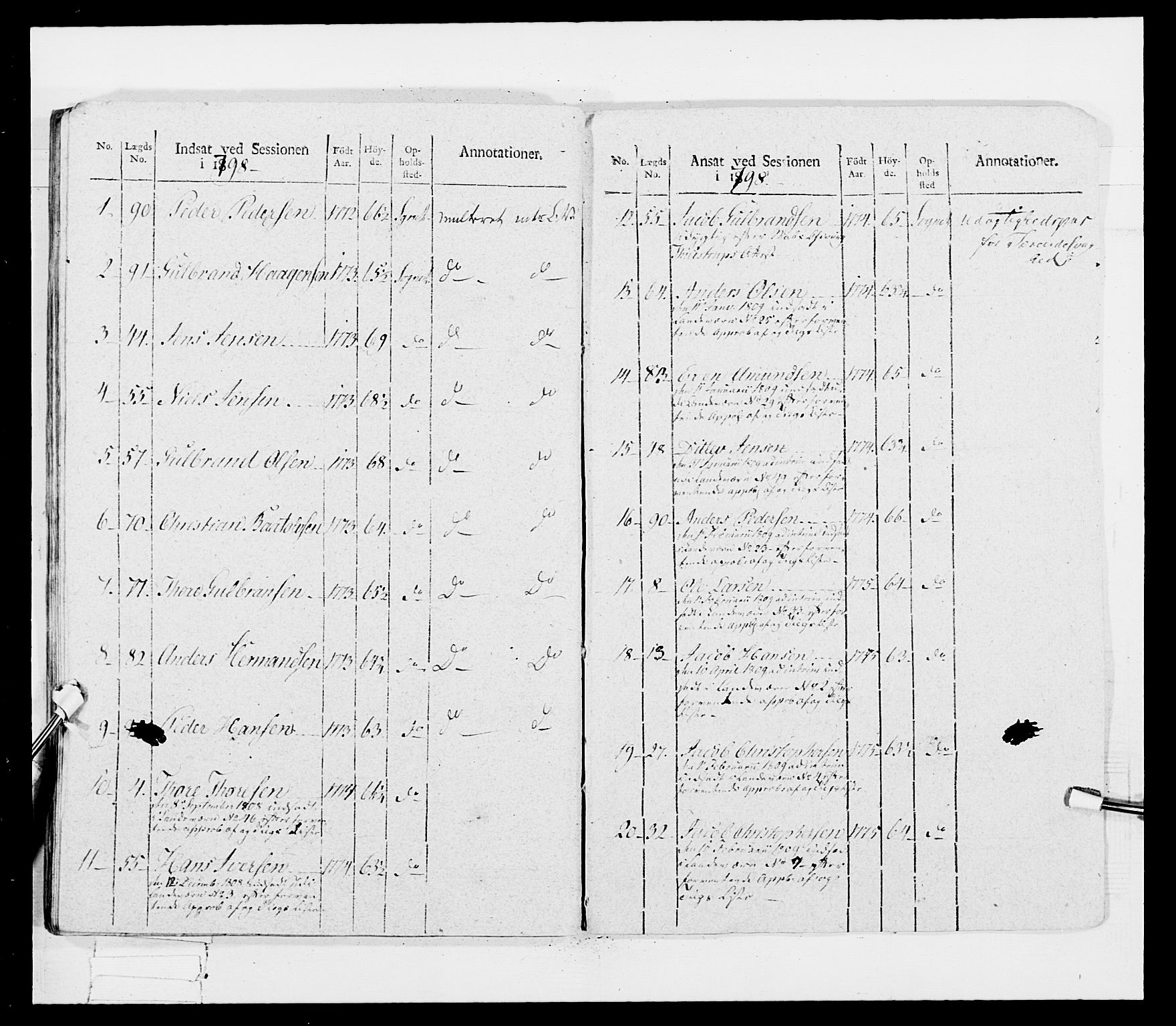 Generalitets- og kommissariatskollegiet, Det kongelige norske kommissariatskollegium, AV/RA-EA-5420/E/Eh/L0033: Nordafjelske gevorbne infanteriregiment, 1810, s. 94