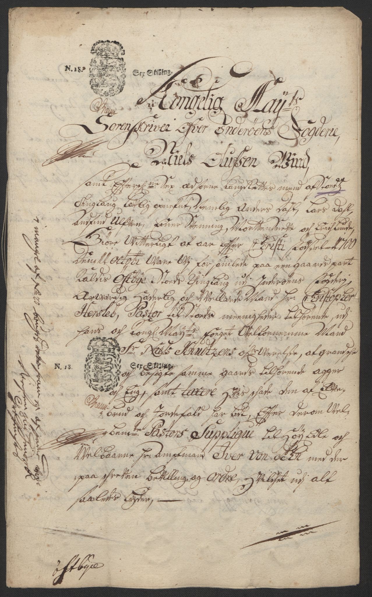 Rentekammeret inntil 1814, Reviderte regnskaper, Fogderegnskap, RA/EA-4092/R63/L4311: Fogderegnskap Inderøy, 1700, s. 189