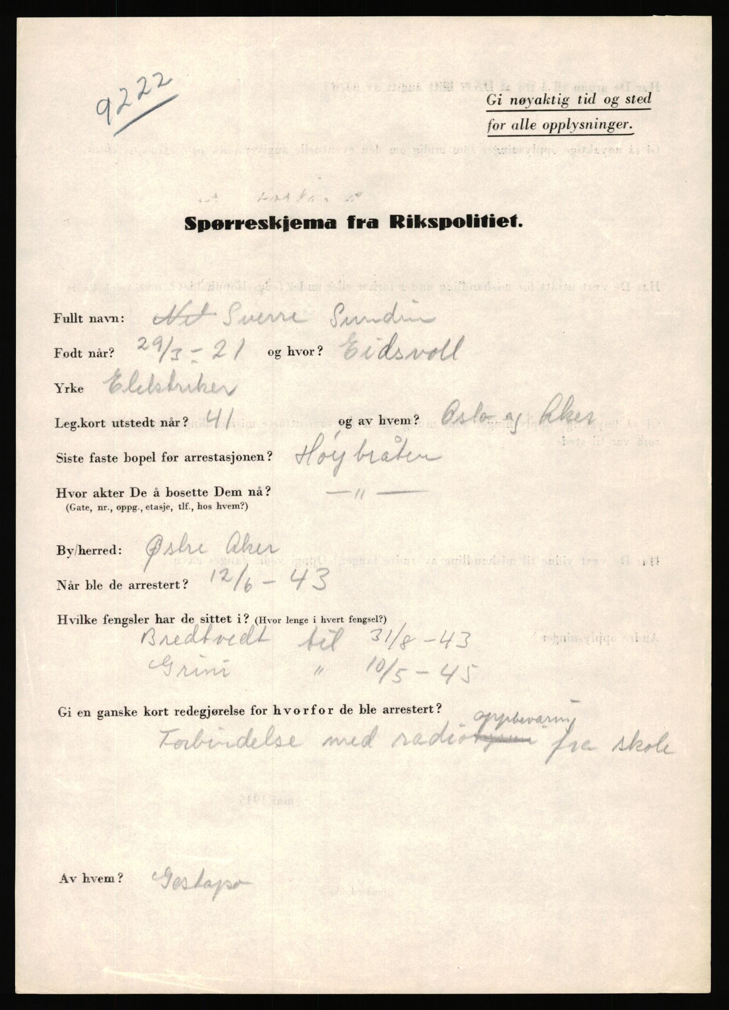 Rikspolitisjefen, AV/RA-S-1560/L/L0016: Sti, Lauritz - Tettum, Karl August, 1940-1945, s. 365