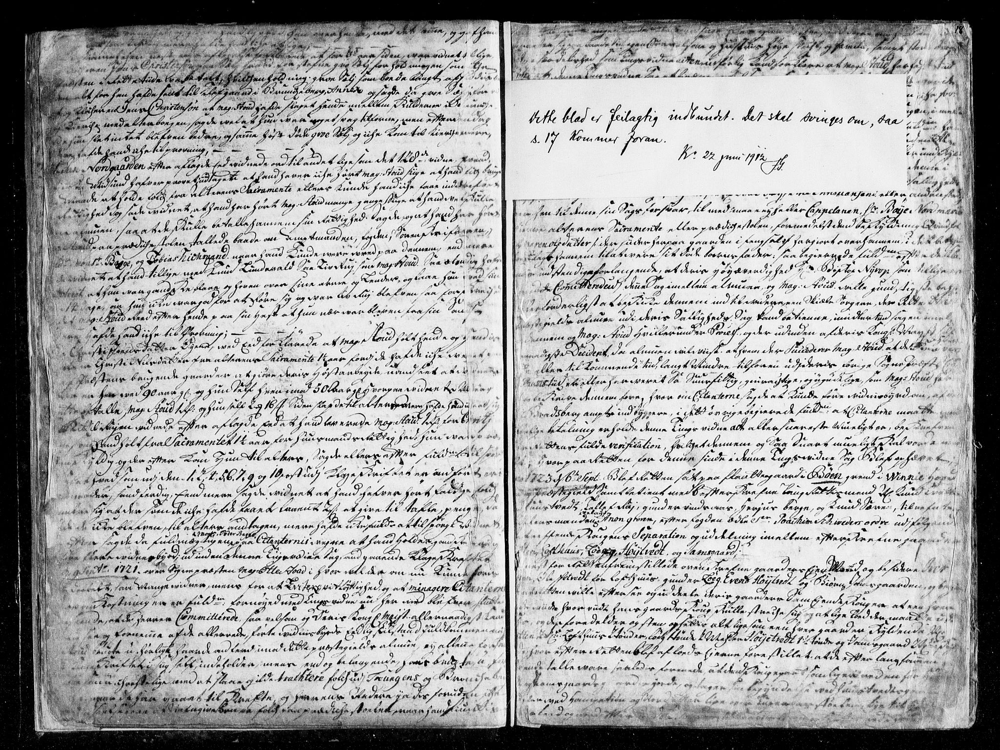 Vest-Telemark sorenskriveri, AV/SAKO-A-134/F/Fb/L0001: Tingbokkopi, 1723-1726