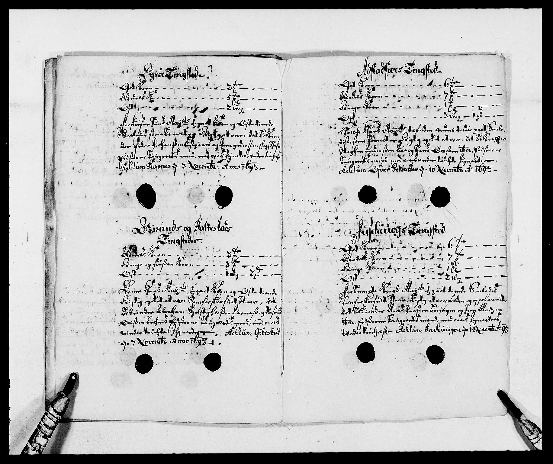 Rentekammeret inntil 1814, Reviderte regnskaper, Fogderegnskap, AV/RA-EA-4092/R68/L4752: Fogderegnskap Senja og Troms, 1691-1693, s. 413