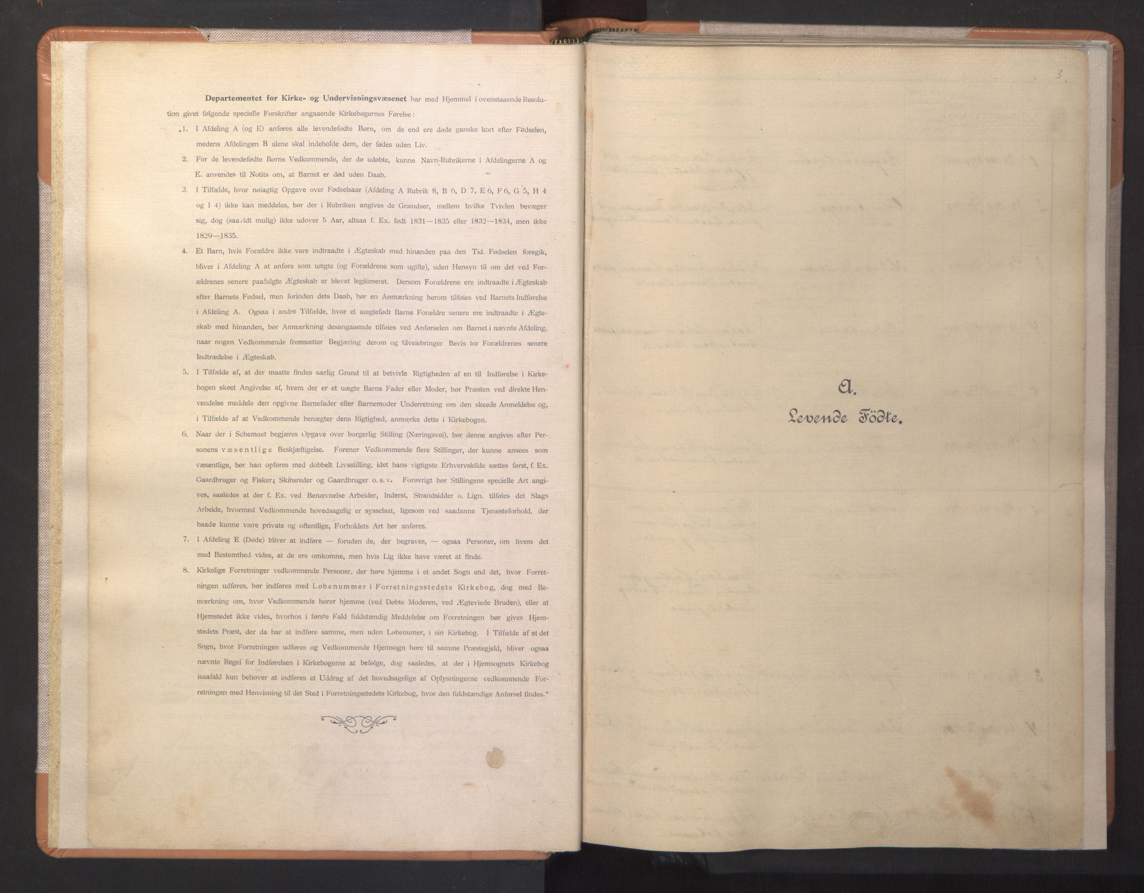 Ministerialprotokoller, klokkerbøker og fødselsregistre - Nordland, AV/SAT-A-1459/806/L0117: Klokkerbok nr. 806C01, 1905-1957, s. 3