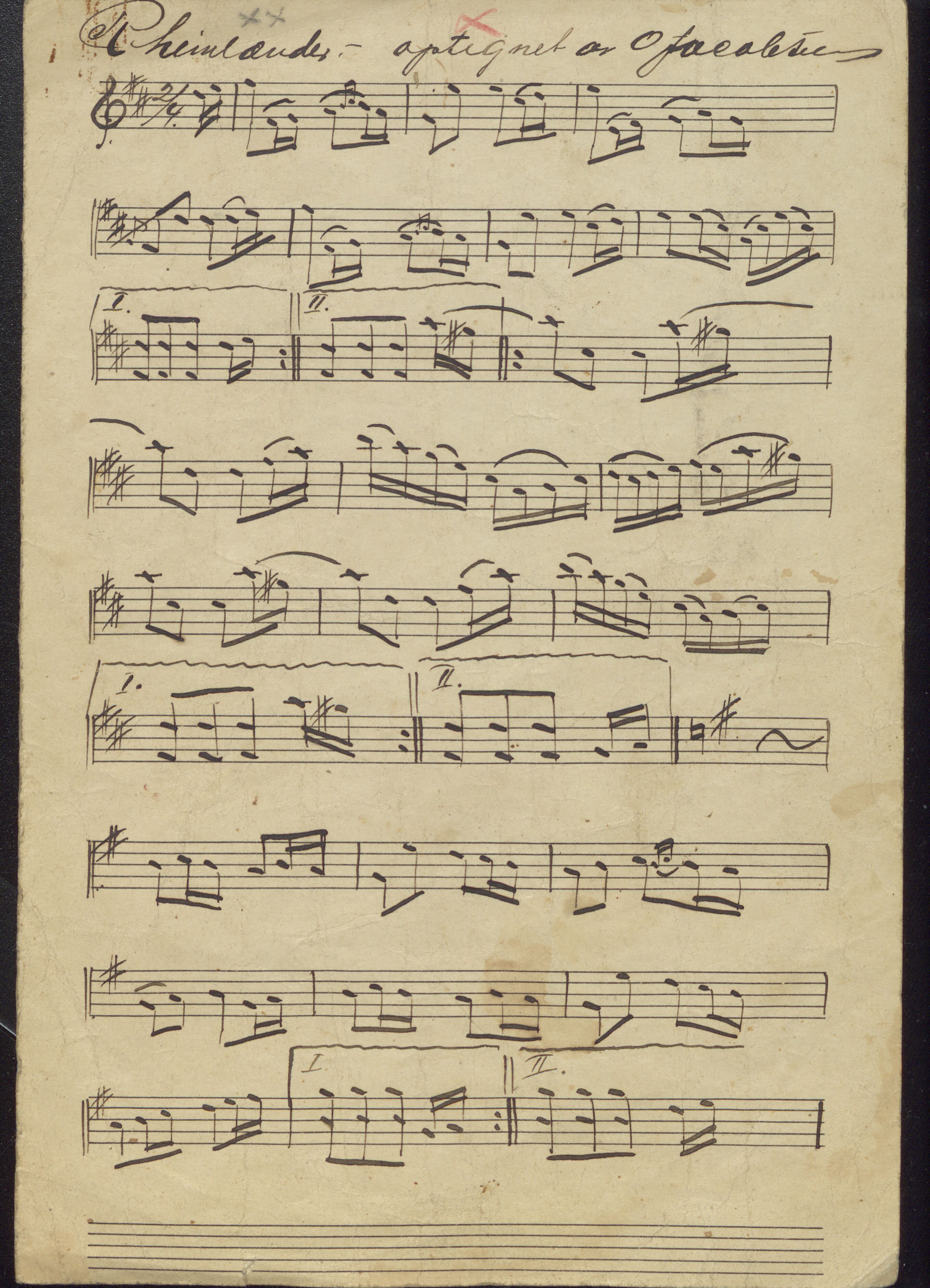 Sa 16 - Folkemusikk fra Vestfold, Gjerdesamlingen, VEMU/A-1868/K/L0001/0001/0005: Originalt håndskrevet notemateriale / Originalt håndskrevet notemateriale, 1900-1950