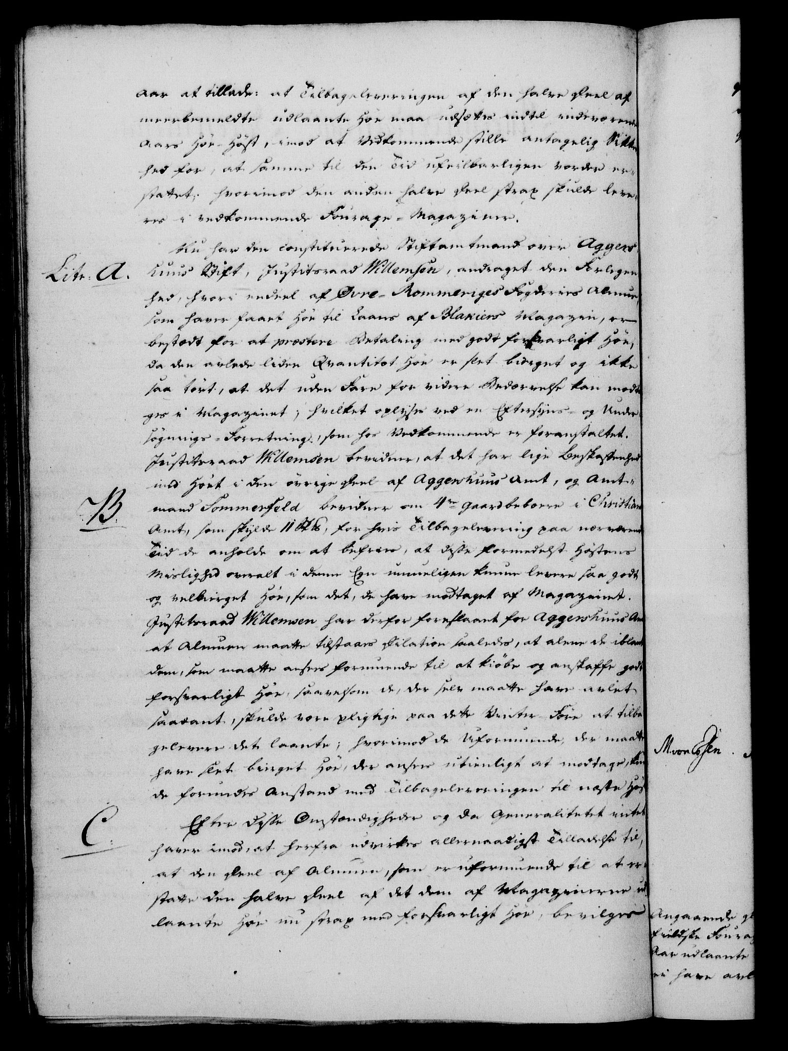 Rentekammeret, Kammerkanselliet, RA/EA-3111/G/Gf/Gfa/L0069: Norsk relasjons- og resolusjonsprotokoll (merket RK 52.69), 1787, s. 186